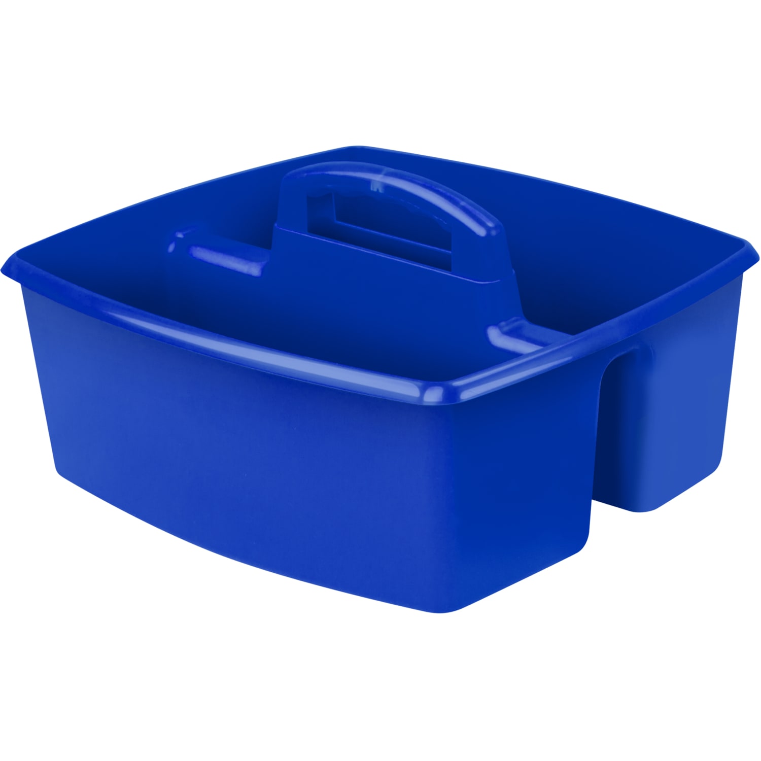 Storex Large Caddies, 6-3/8inH x 11inW x 13inD, Blue, Pack Of 3 Caddies - Image 3
