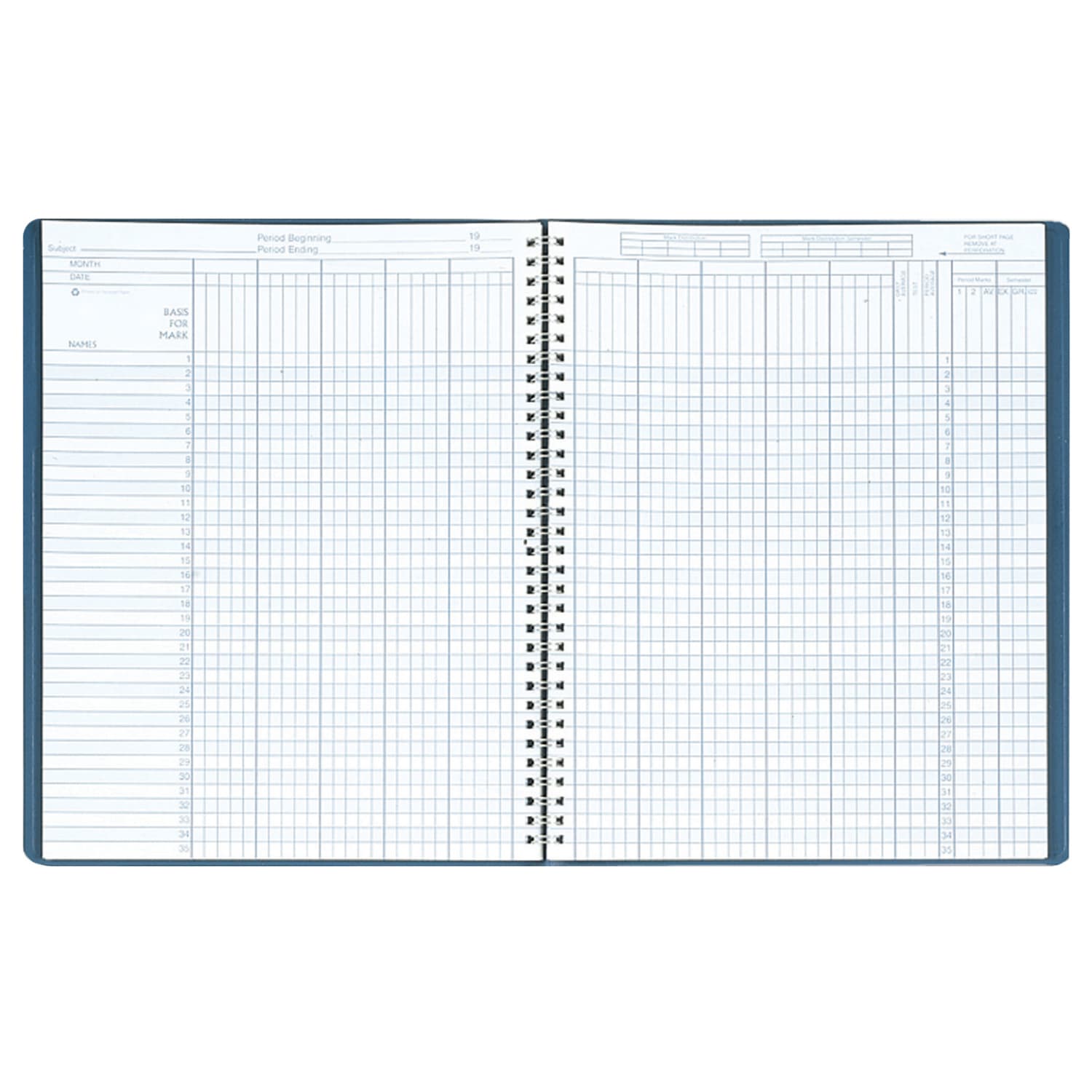 House of Doolittle 9-10 Weeks Class Record Books, 100% Recycled, Pack Of 2 Books - Image 3
