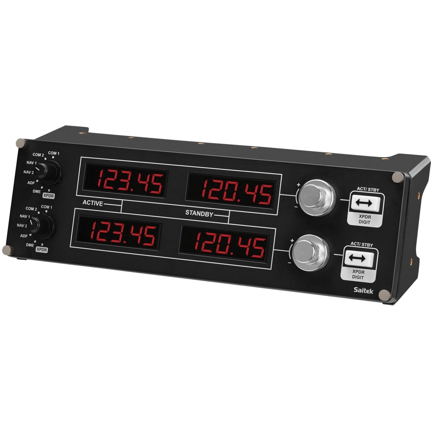 Saitek Flight Radio Panel Professional Simulation Radio Controller - Cable - USB - PC - Black - Image 4