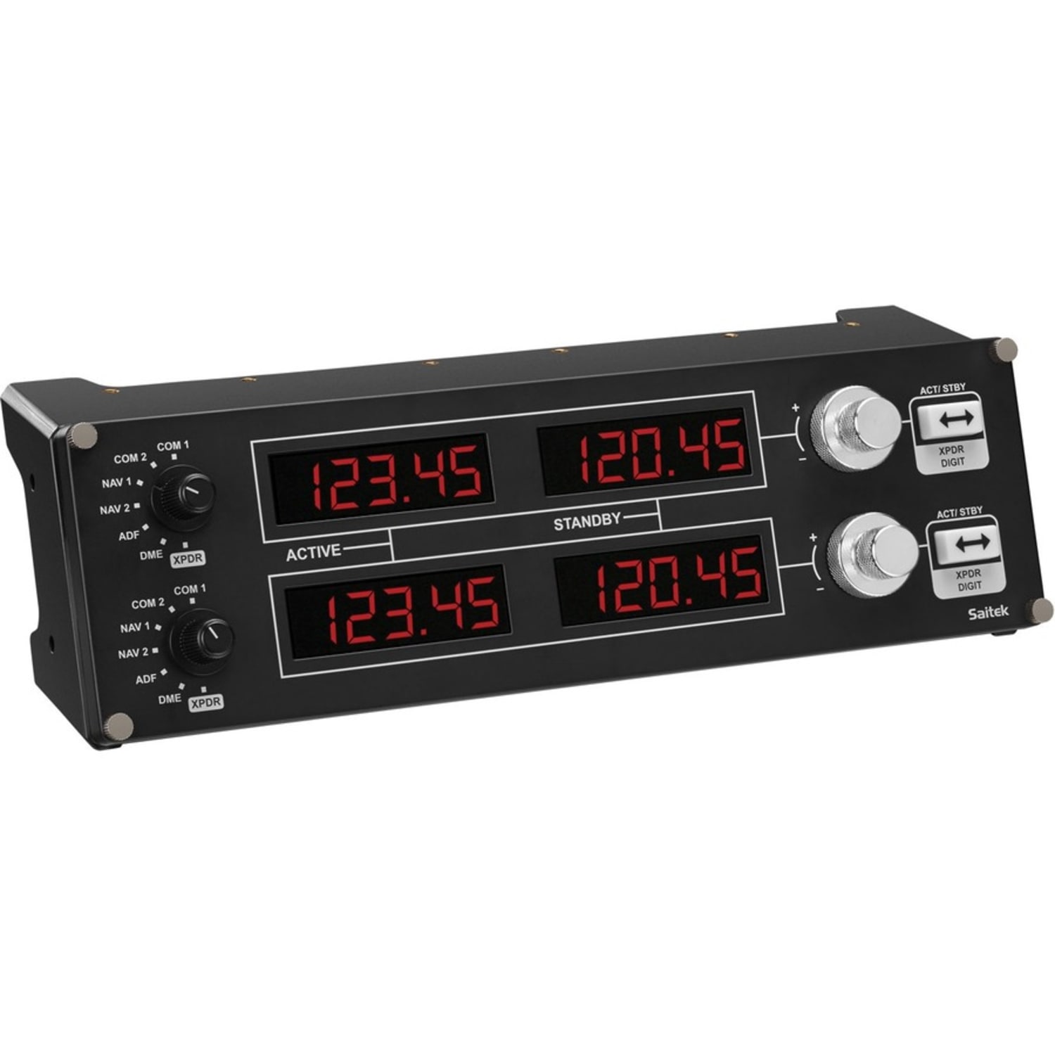 Saitek Flight Radio Panel Professional Simulation Radio Controller - Cable - USB - PC - Black - Image 6