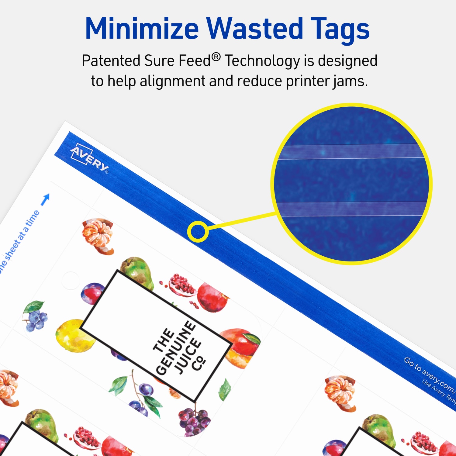 Avery Printable Tags With Sure Feed Technology, Print-To-The-Edge, 2inx3.5in, Matte White, Pack Of 80 - Image 5