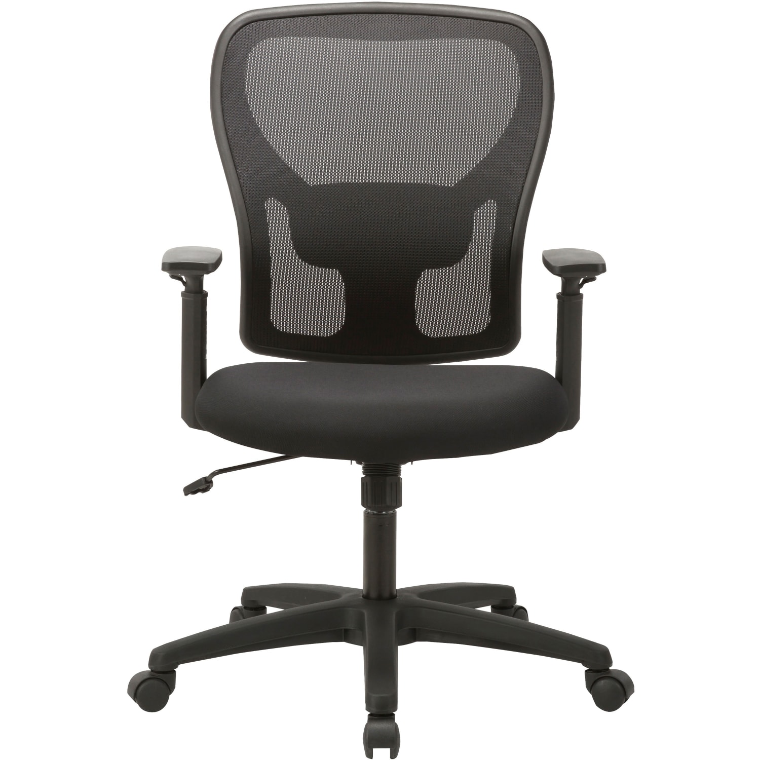 Lorell Mid Back MeshFabric Task Chair Black PopularChairscom