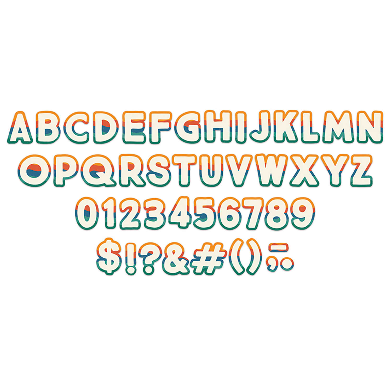 Eureka 4in Deco Letters, Adventurer, 179 Letters Per Pack, Set Of 3 Packs - Image 3