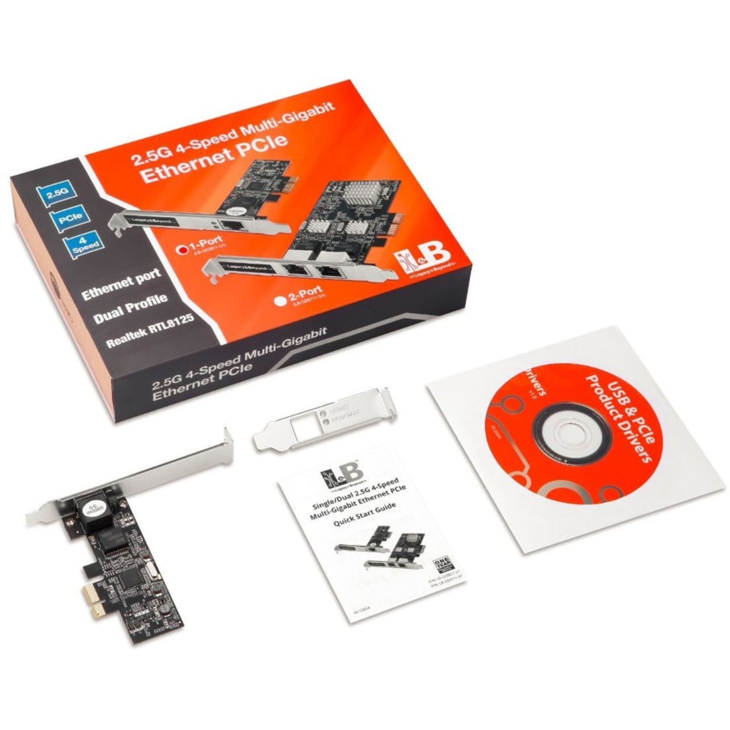 SIIG Single 2.5G 4-Speed Multi-Gigabit Ethernet PCIe Card - Network adapter - PCIe 2.1 low profile - 10M/100M/1G/2.5 Gigabit Ethernet - black - Image 5