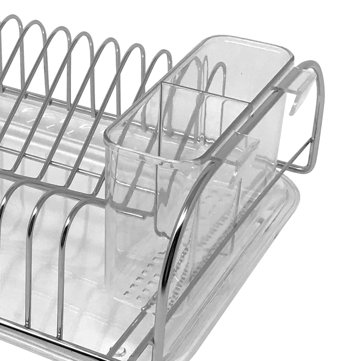 Better Houseware 3-Piece Compact Dish Drainer Set, 5inH x 9inW x 12inD, Black - Image 4