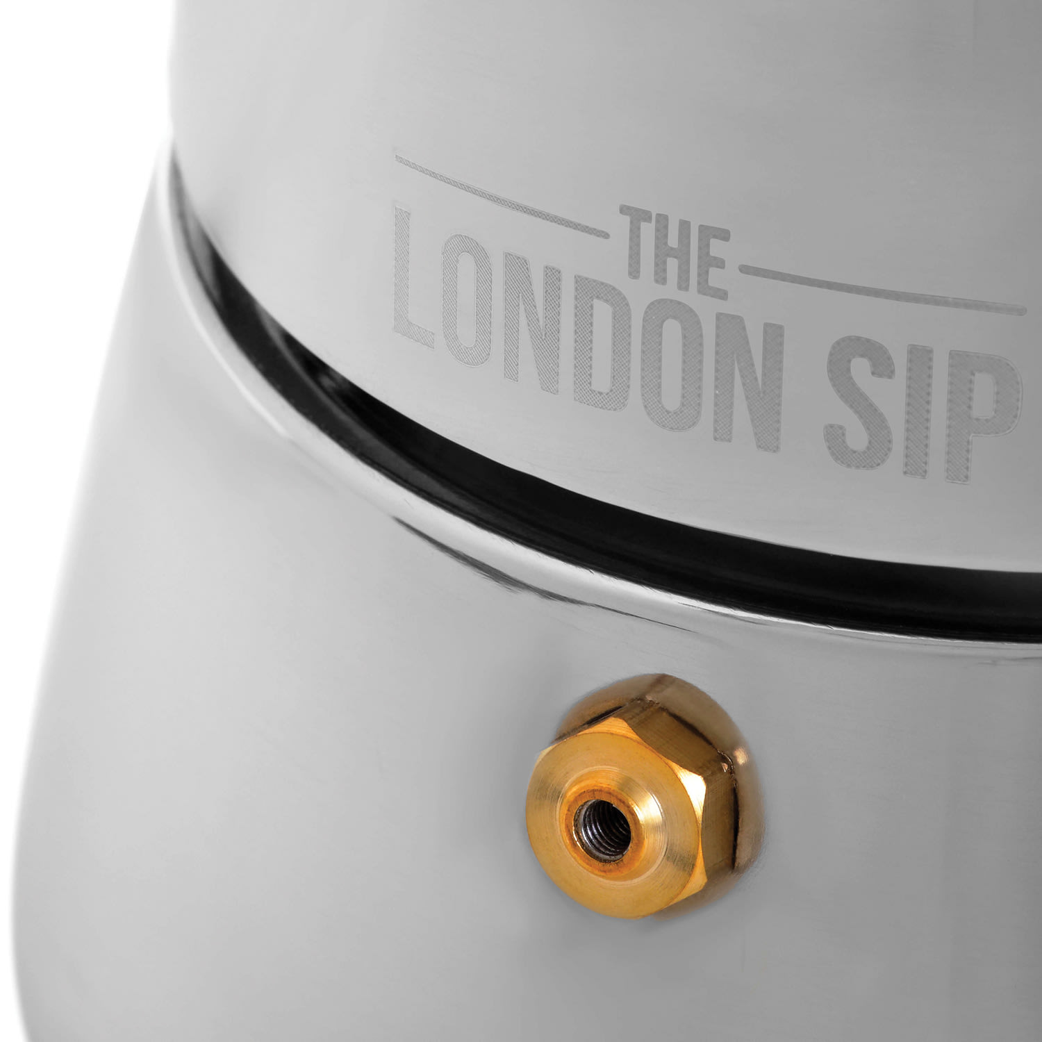 Escali London Sip 10-Cup Stovetop Espresso Maker, Matte Black/Stainless Steel - Image 4