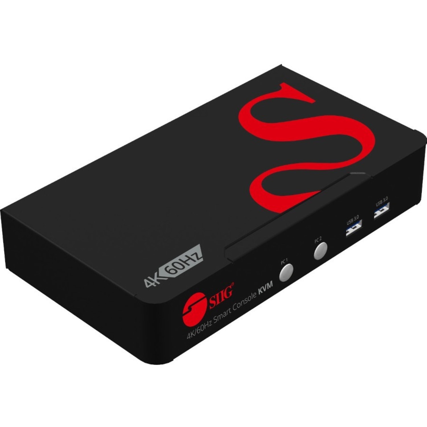 SIIG 2 Port 4K 60Hz DisplayPort 1.2 KVM Switch With USB 3.0 Hub/Audio/Hotkey/Manual Switching - Image 5