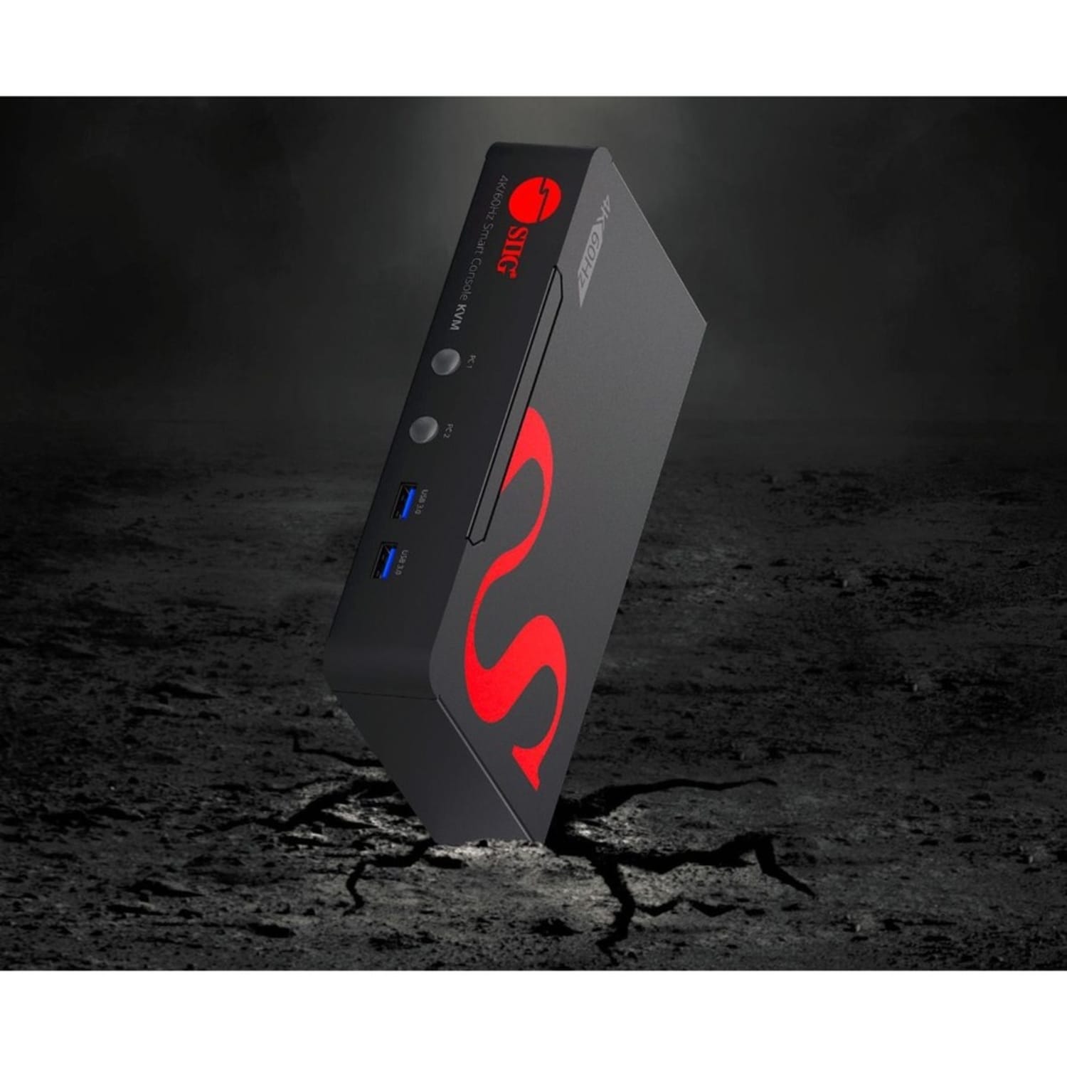 SIIG 2 Port 4K 60Hz DisplayPort 1.2 KVM Switch With USB 3.0 Hub/Audio/Hotkey/Manual Switching - Image 6