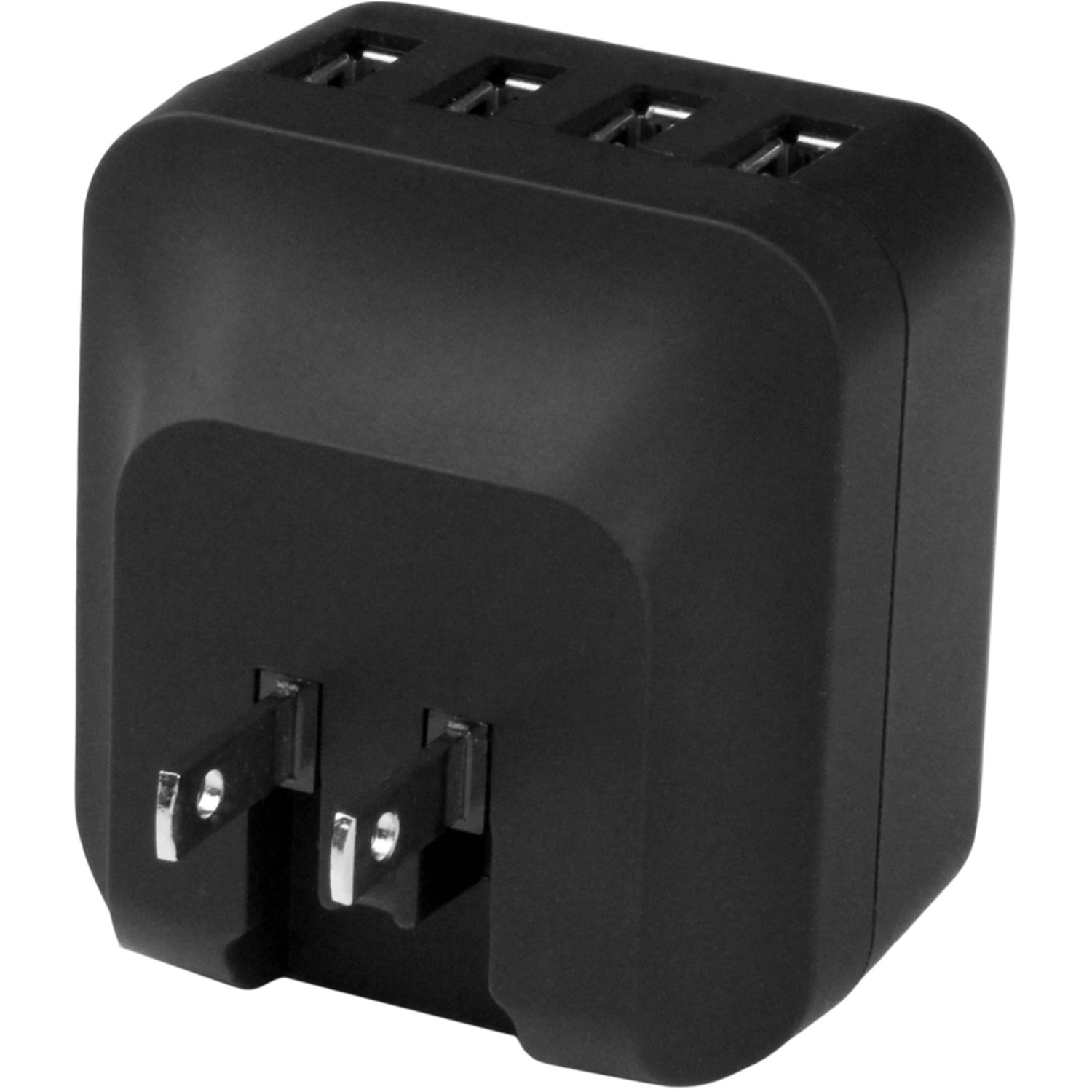 StarTech.com Travel USB Wall Charger - 4 Port - Black - Universal Travel Adapter - International Power Adapter - USB Charger - Image 4