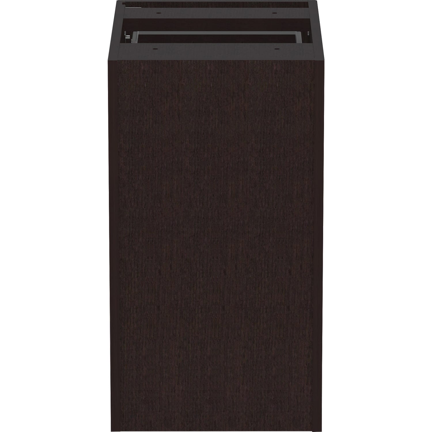 Lorell Essentials 22inD Vertical Pedestal File Cabinet With 2 File Drawers, Espresso - Image 5