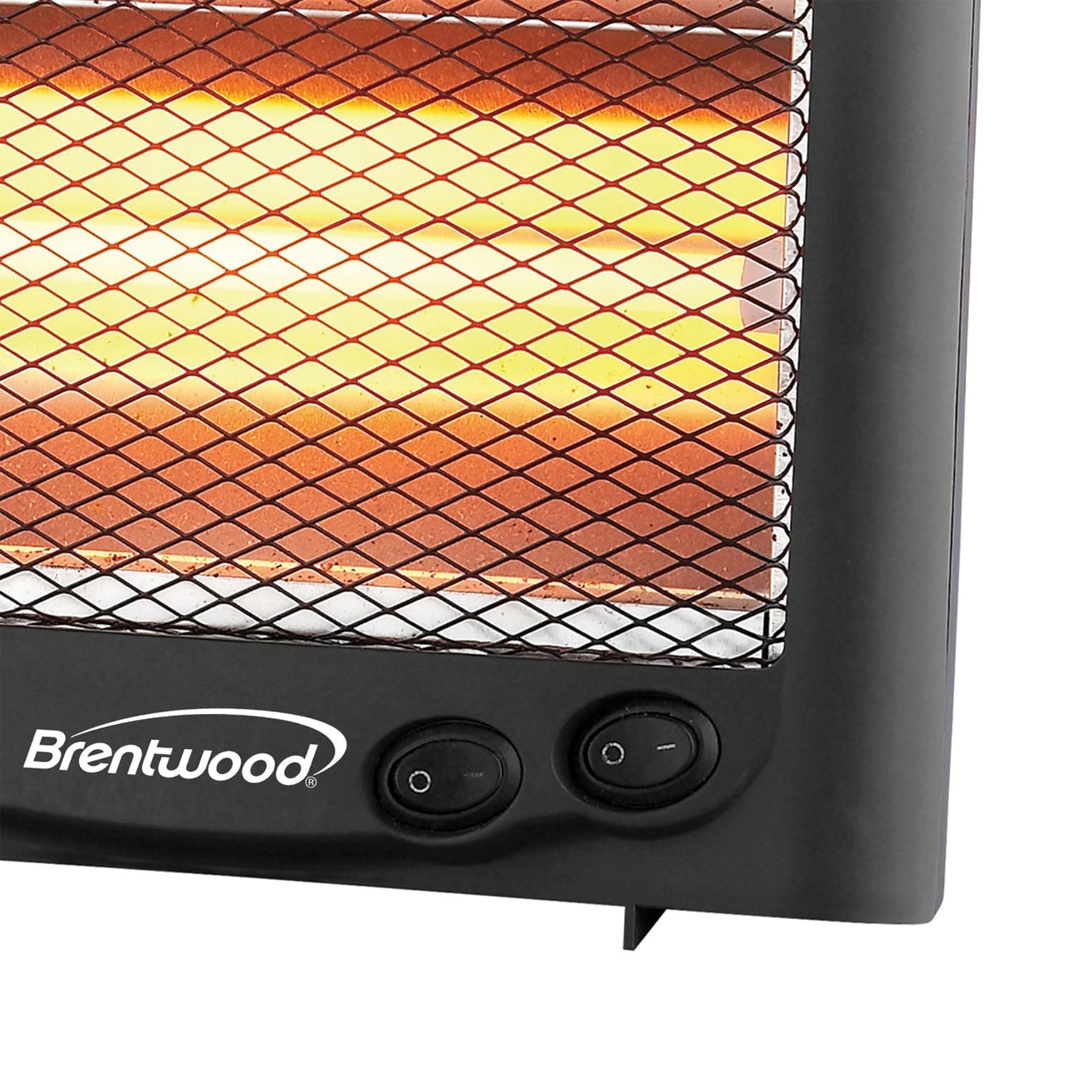 Brentwood 600-Watt Portable Space Heater, 13-1/4in x 3-1/4in, Black - Image 3