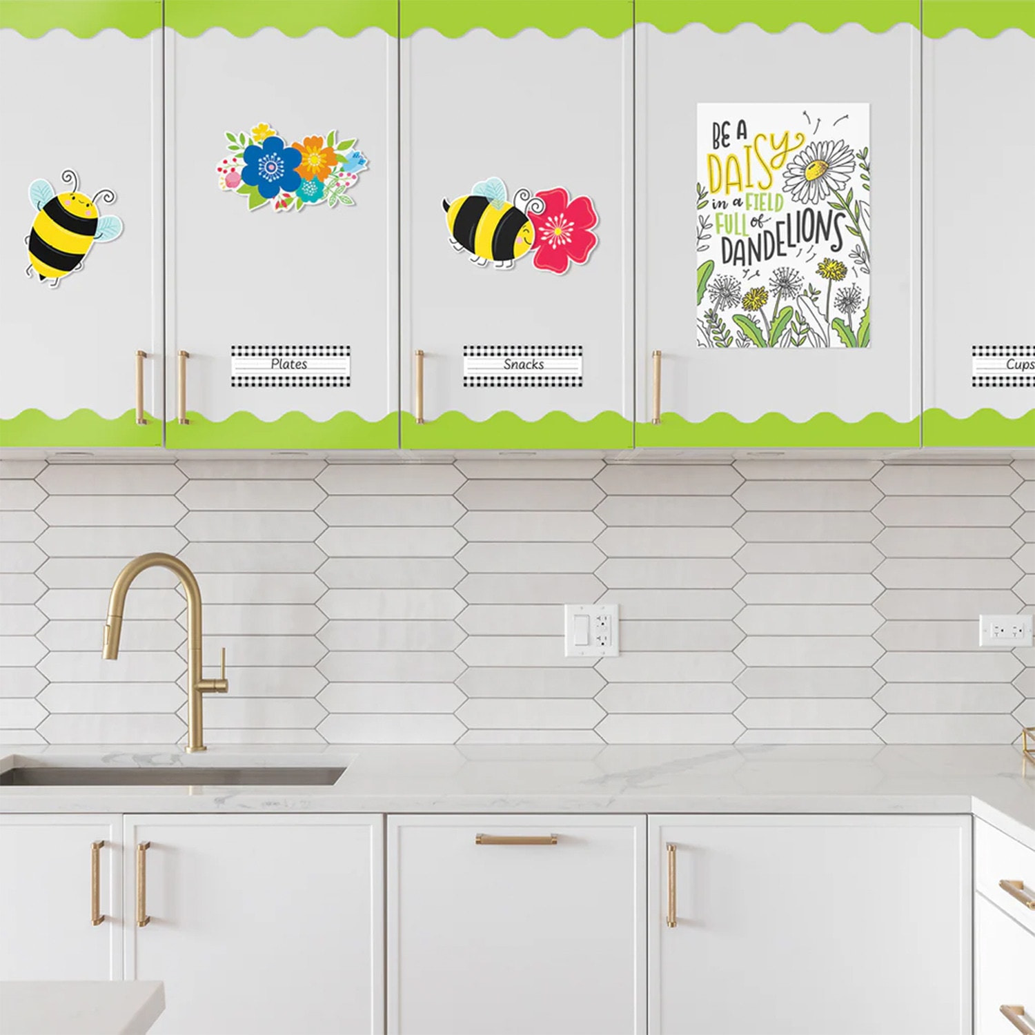 Creative Teaching Press EZ Border, 3in x 24in Strips, Core Decor Lime Wavy, 48 Feet Per Pack, Set Of 3 Packs - Image 5