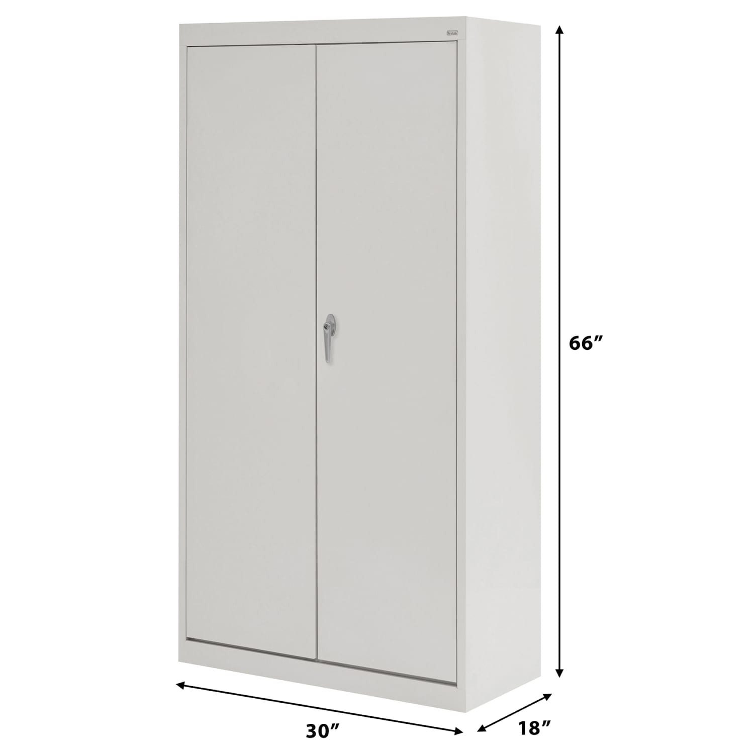 Sandusky Value Series 30inW Light Duty Storage Cabinet, 30in x 18in x 66in, Dove Gray - Image 6