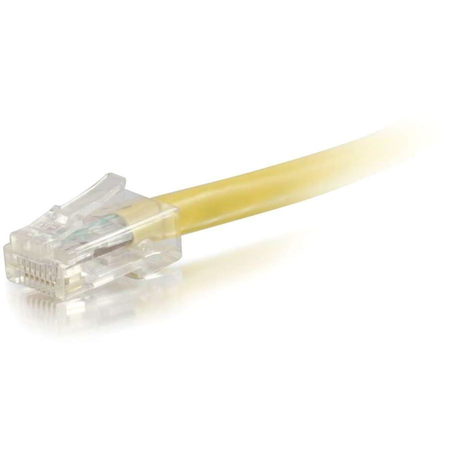 C2G 30 ft Cat6 Non Booted UTP Unshielded Network Patch Cable - Yellow - 30 ft Category 6 Network Cable for Network Device - First End: 1 x RJ-45 Network - Male - Second End: 1 x RJ-45 Network - Male - Patch Cable - Yellow - 1 Each - Image 4