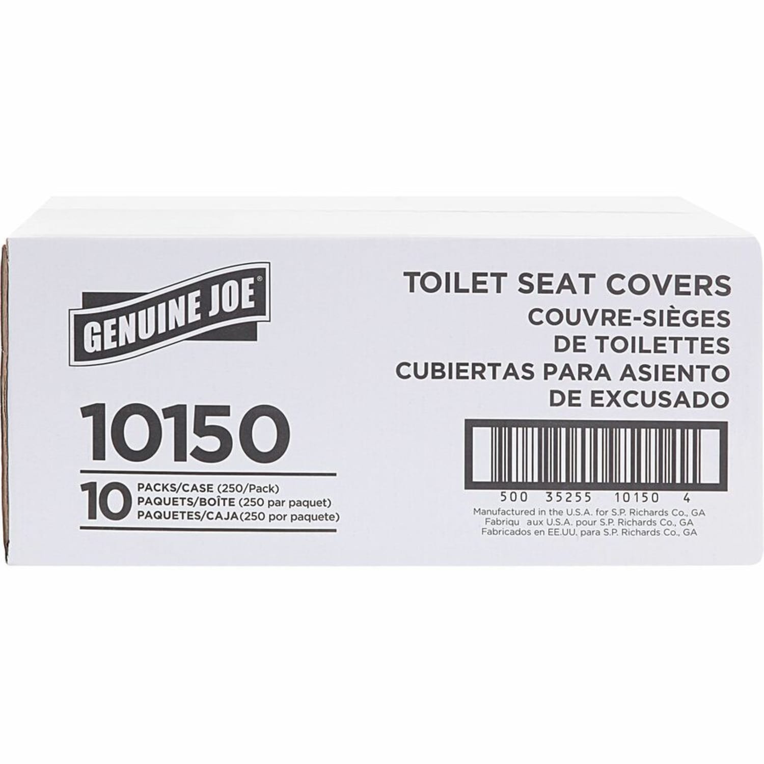Genuine Joe Toilet Seat Covers, White, Pack Of 2,500 - Image 5