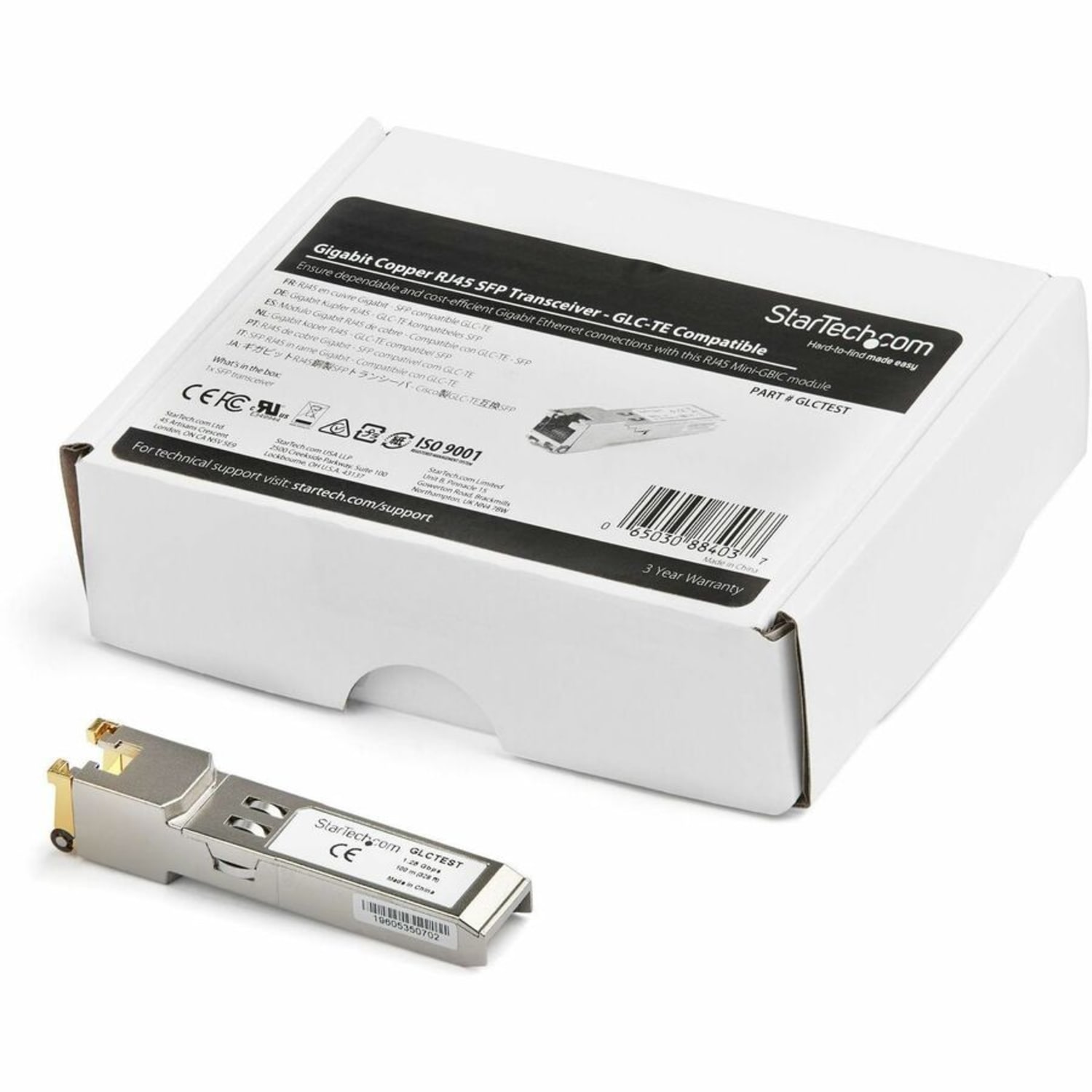 StarTech.com Cisco GLC-TE Compatible Module - SFP to RJ45 - 1000BASE-T 1G - Image 6