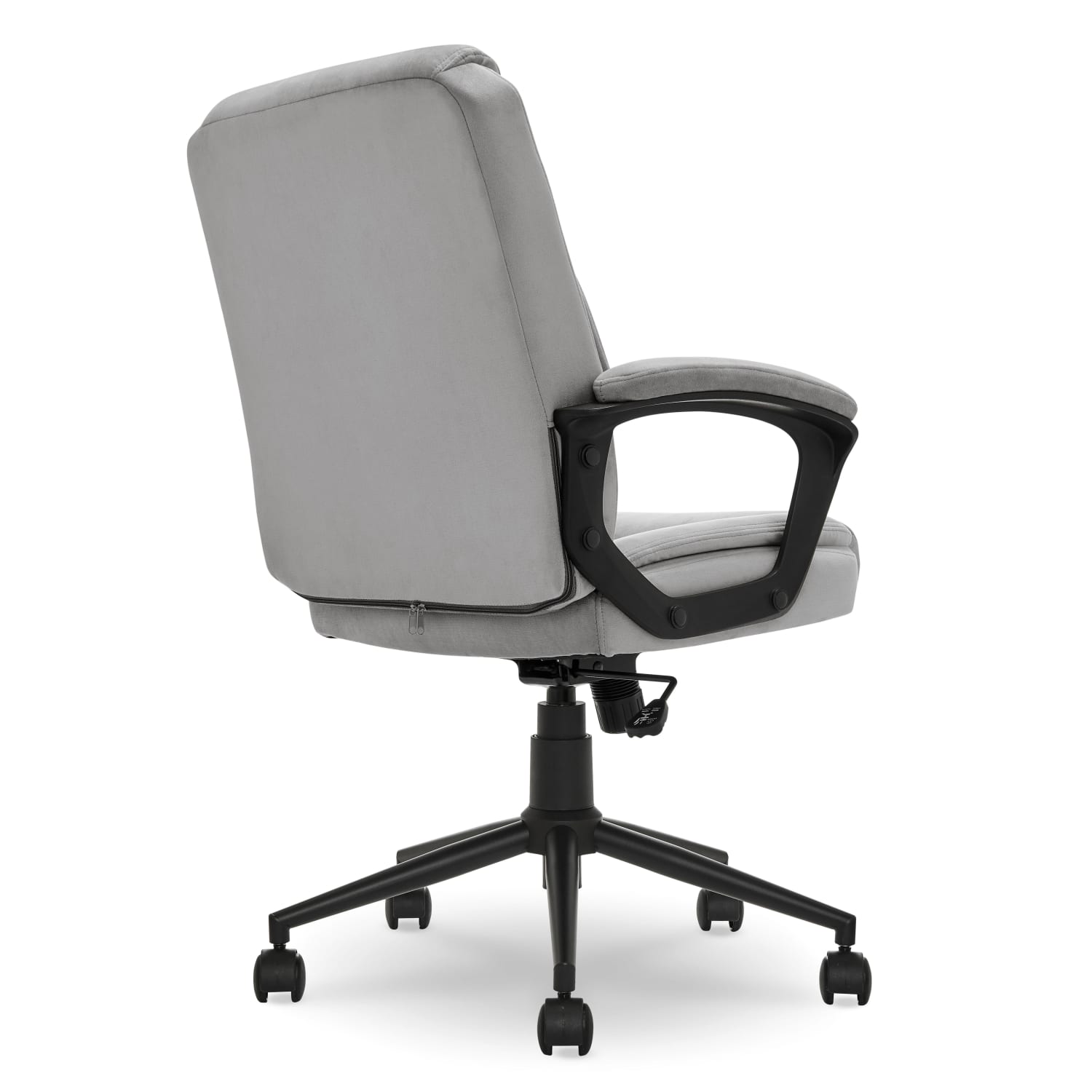 Click365 Transform 10 Ergonomic Faux Leather Mid Back Manager Office Chair GrayBlack PopularChairscom