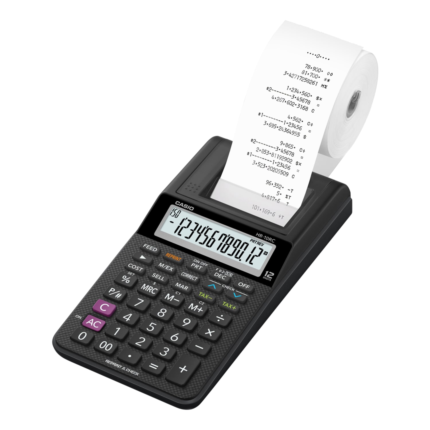 Casio HR-10RC Portable Printing Calculator - Image 3