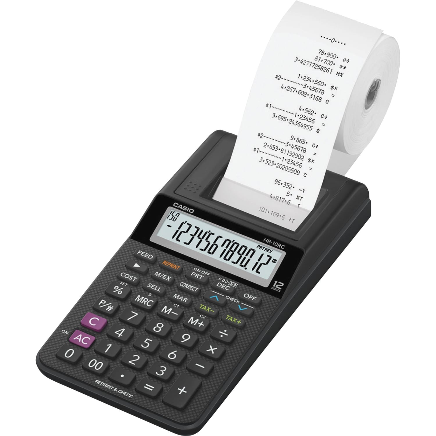 Casio HR-10RC Portable Printing Calculator - Image 4