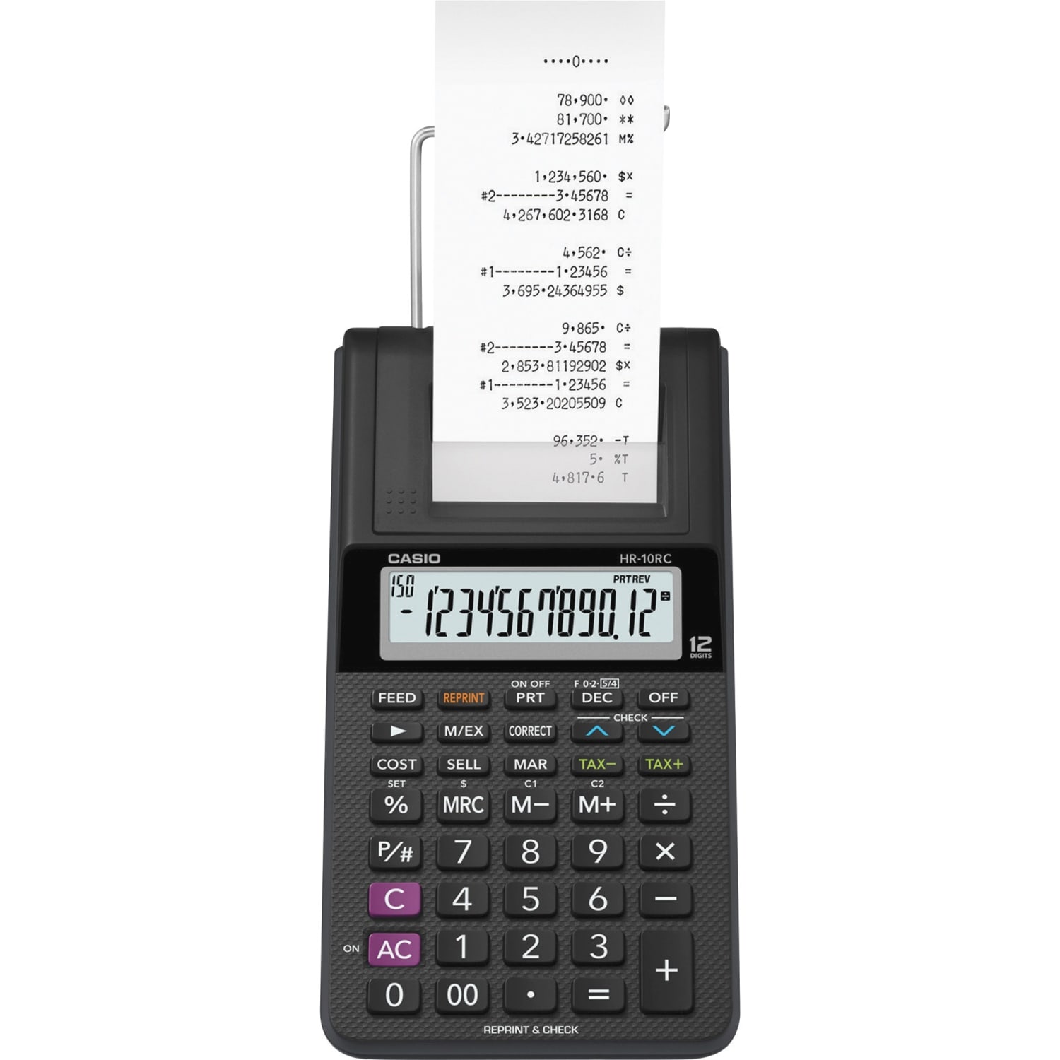 Casio HR-10RC Portable Printing Calculator - Image 5
