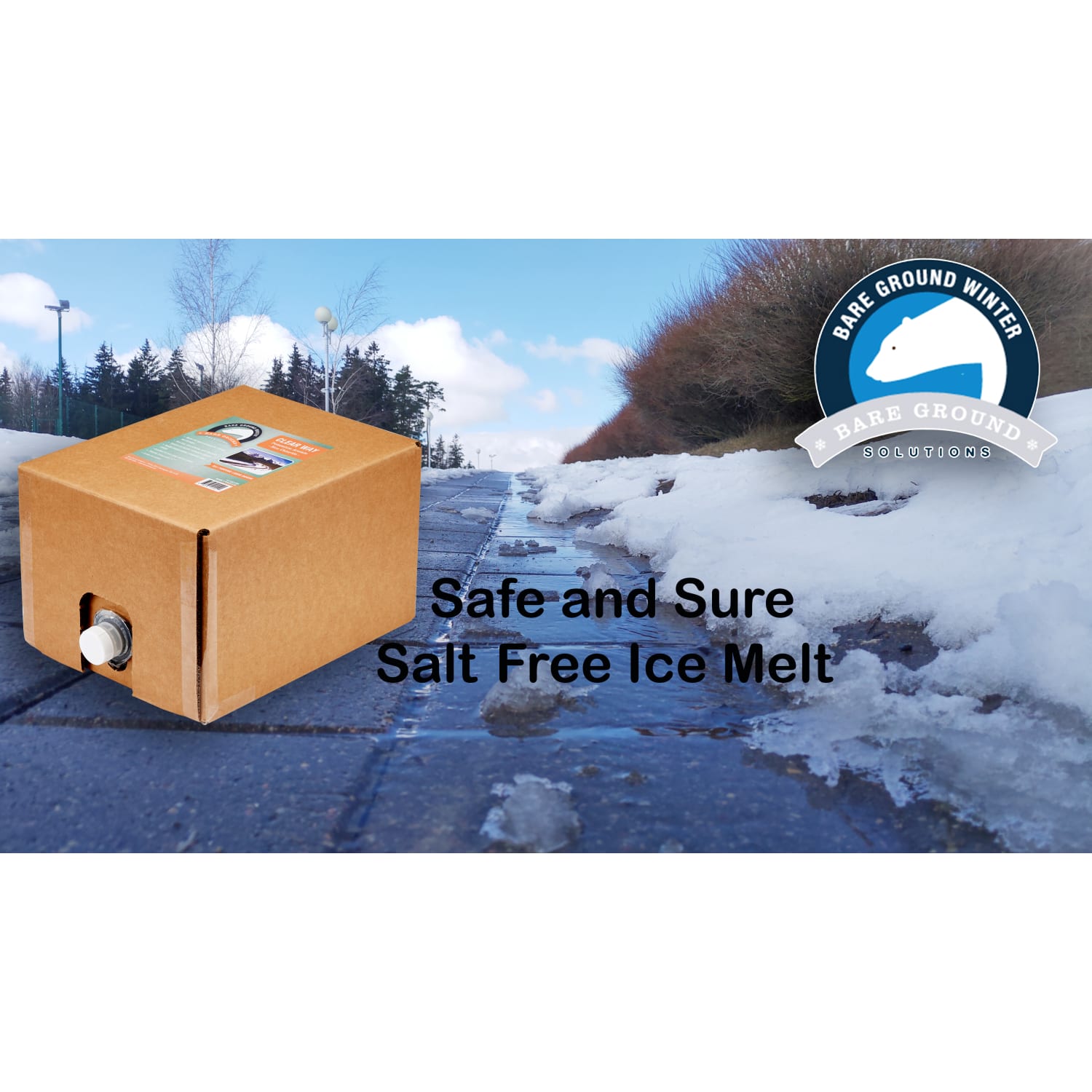 Bare Ground Clear Way Non-Chloride Potassium Acetate Liquid De-Icer, 5 Gallons - Image 3