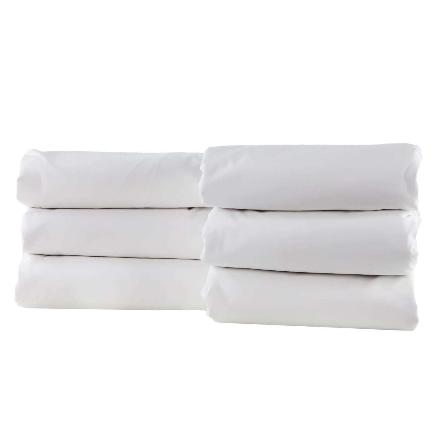 1888 Mills Naked California King Duvet Covers, 100in x 98in, White, Case of 6