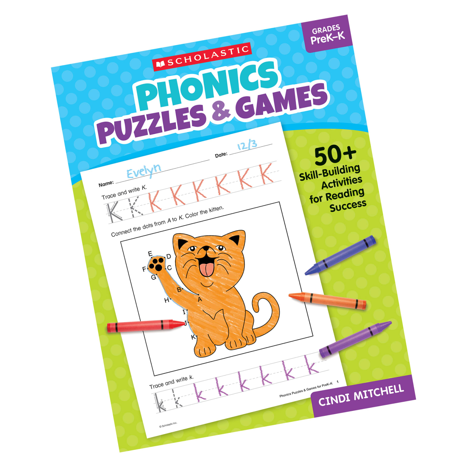 Scholastic Teaching Solutions Phonics Puzzles & Games Activity Book, Pre-K to Kindergarten - Image 3
