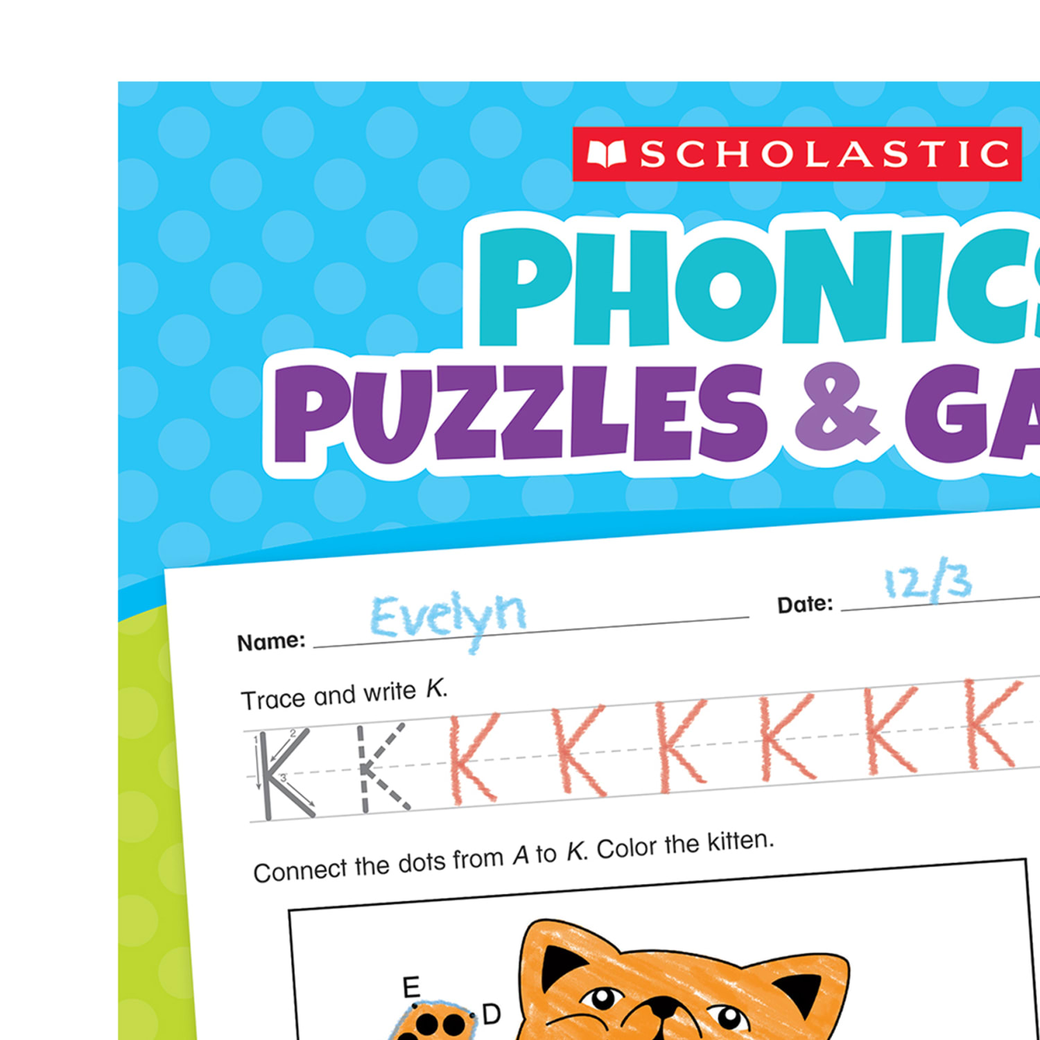 Scholastic Teaching Solutions Phonics Puzzles & Games Activity Book, Pre-K to Kindergarten - Image 4