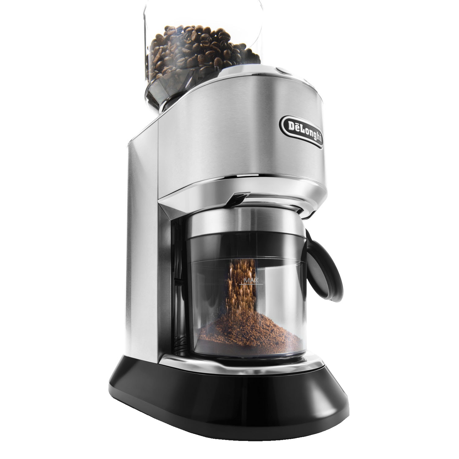DeLonghi Dedica Conical Burr Coffee Grinder, Stainless - Image 3
