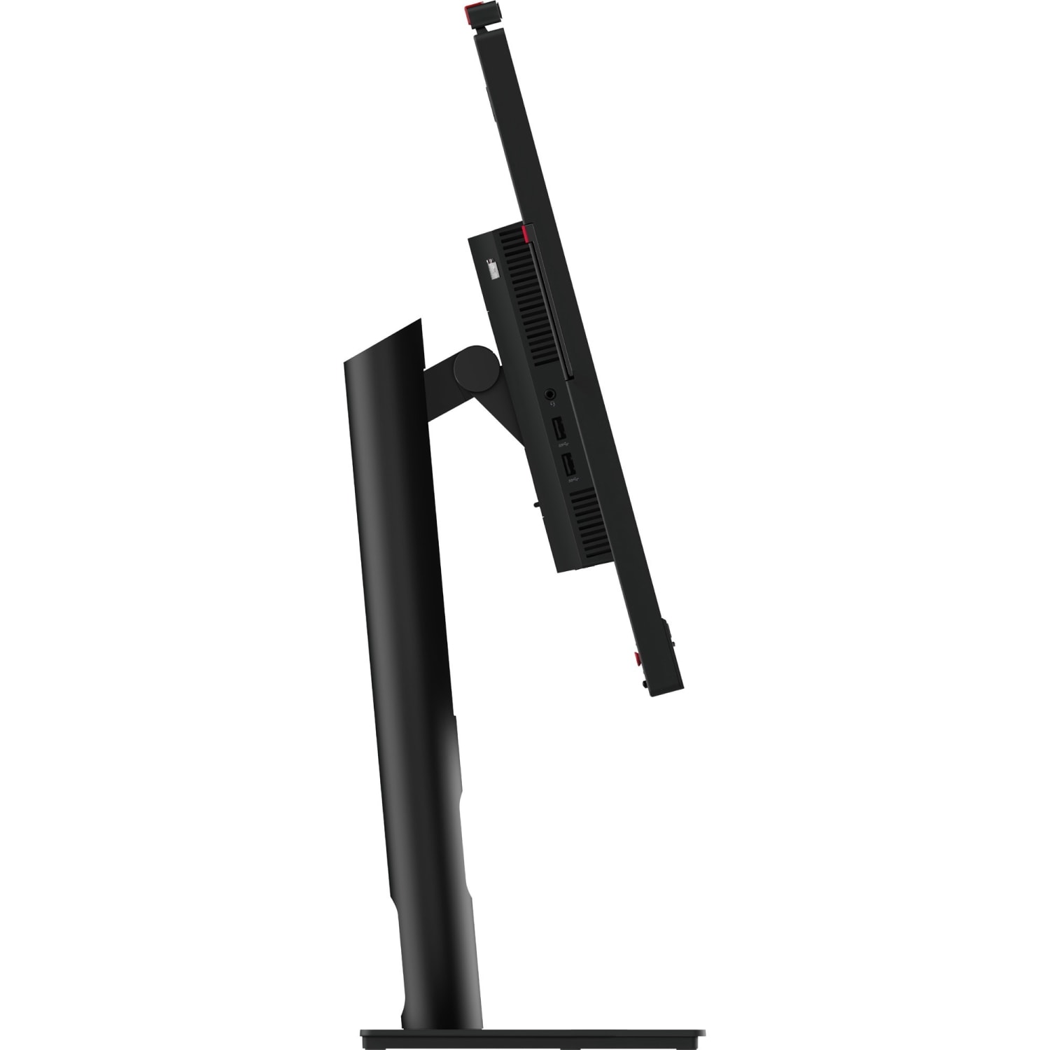 Lenovo ThinkVision T27hv-30 27in Class Webcam WQHD LCD Monitor - 16:9 - Raven Black - 27in Viewable - In-plane Switching (IPS) Technology - 2560 x 1440 - 16.7 Million Colors - 300 Nit - 4 ms - Speakers - HDMI - DisplayPort - USB Hub - Image 3
