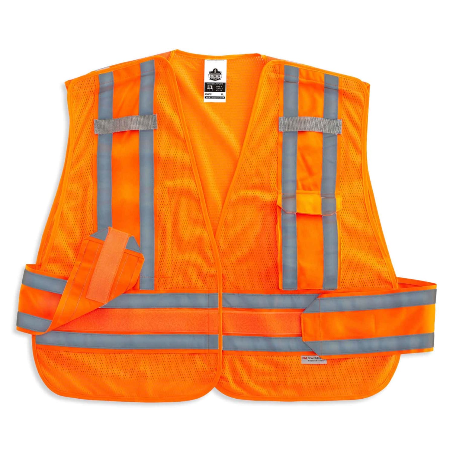 Ergodyne GloWear Safety Vest, Expandable, Type-P Class 2, 3X, Orange, 8244PSV - Image 4
