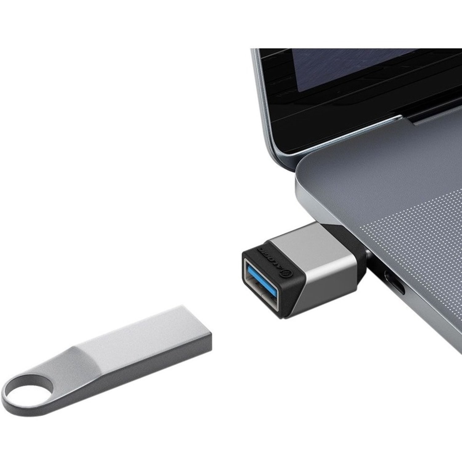 ALOGIC Ultra Mini - USB adapter - 24 pin USB-C (M) to USB Type A (F) - USB 3.1 Gen 1 - space gray, black - Image 4