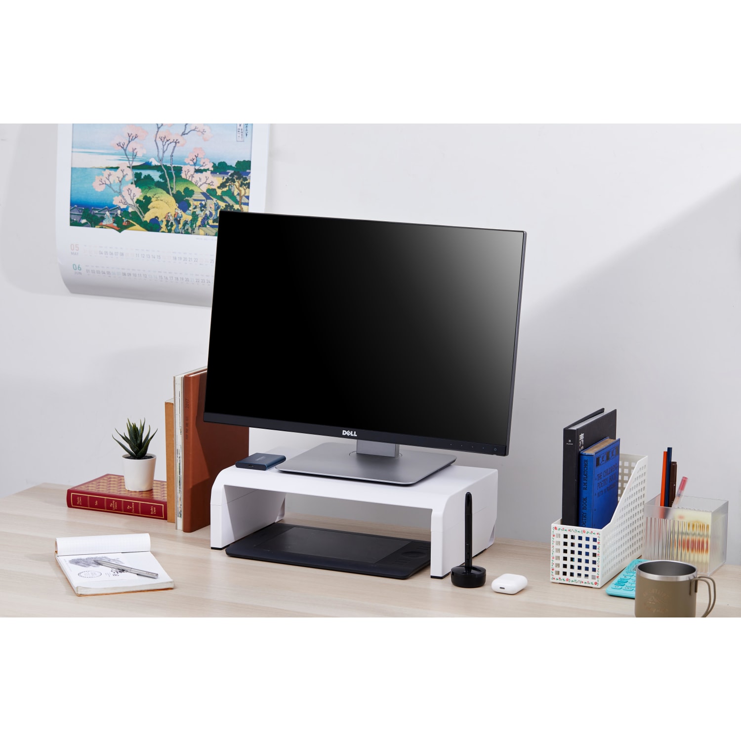 Bostitch Konnect Monitor Stand, 2-3/8inH x 16-3/16inW x 9-7/8inD, White - Image 5