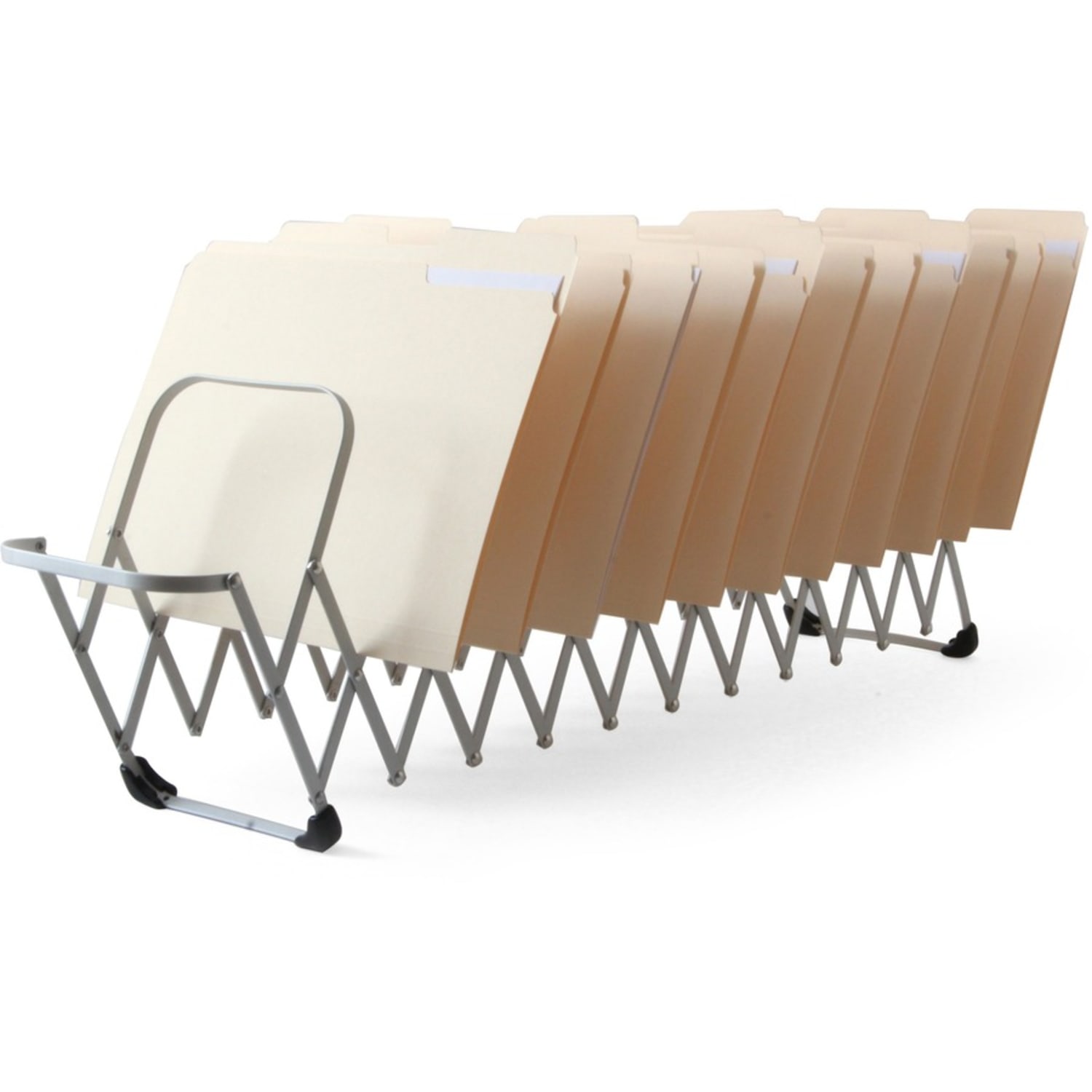 LEE Flexible Expandable Collator/Sorter/File - 12 - 7in Width x 11in Depth - Desktop - Silver - Aluminum - 1 Each - Image 6
