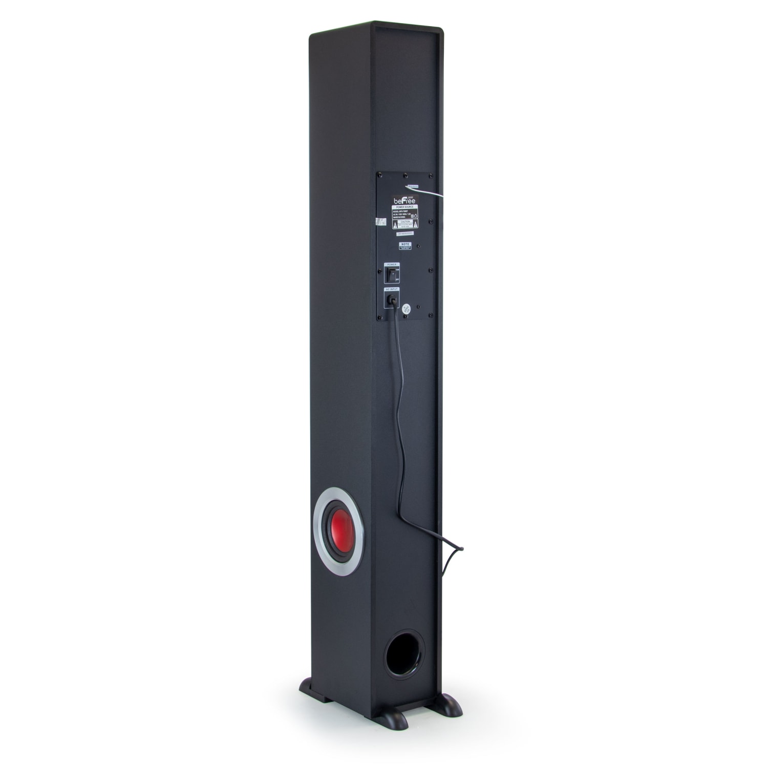 BeFree Sound 90W Bluetooth Tower Speaker With 5-1/8in Subwoofer, Black, 99595895M - Image 3