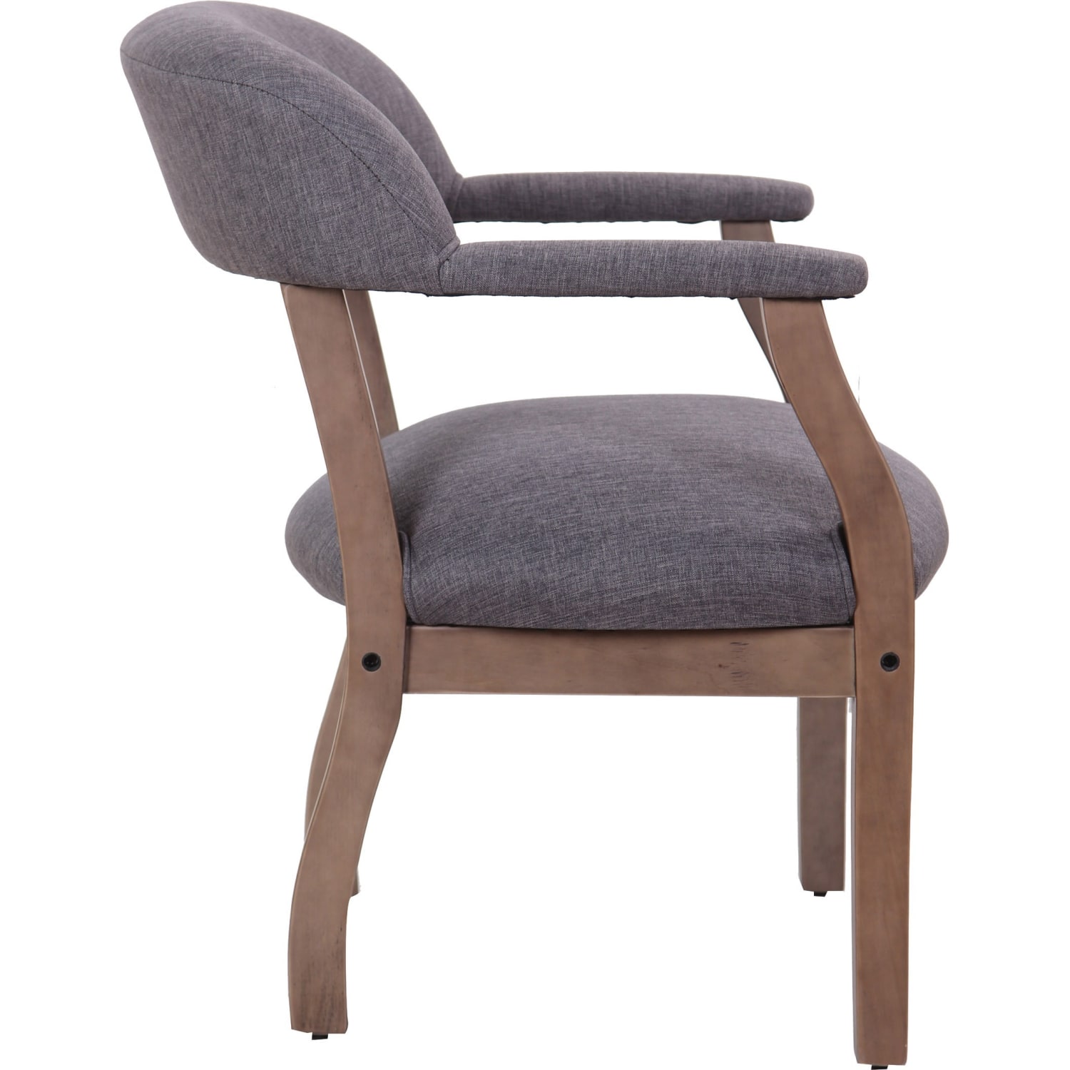 Boss Office Products Traditional Guest Chair, Slate Gray/Brown - Image 8