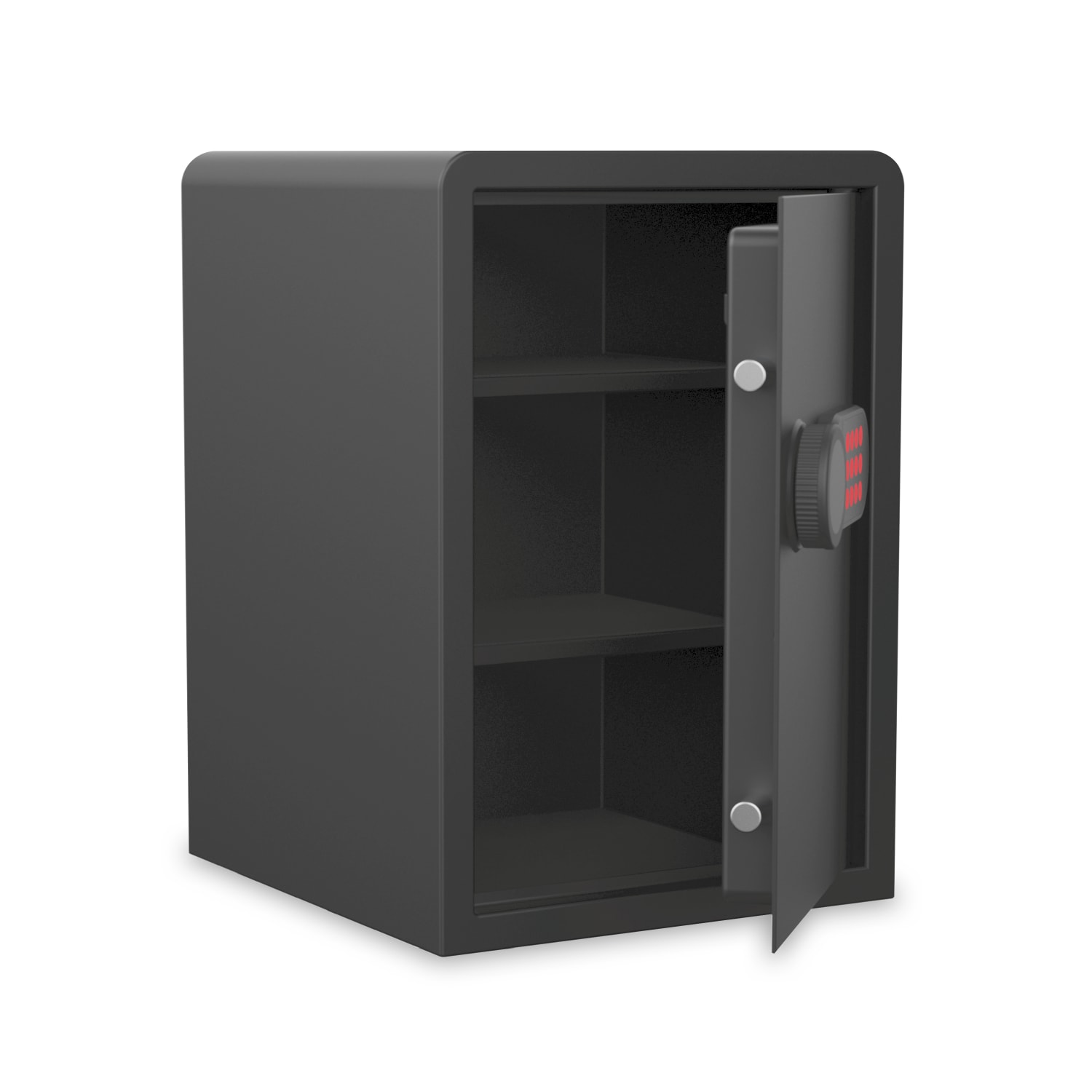 Sanctuary Home And Office Security Vault With Electronic Lock And 2 Shelves, 1.98 Cu. Ft., Matte Black - Image 3