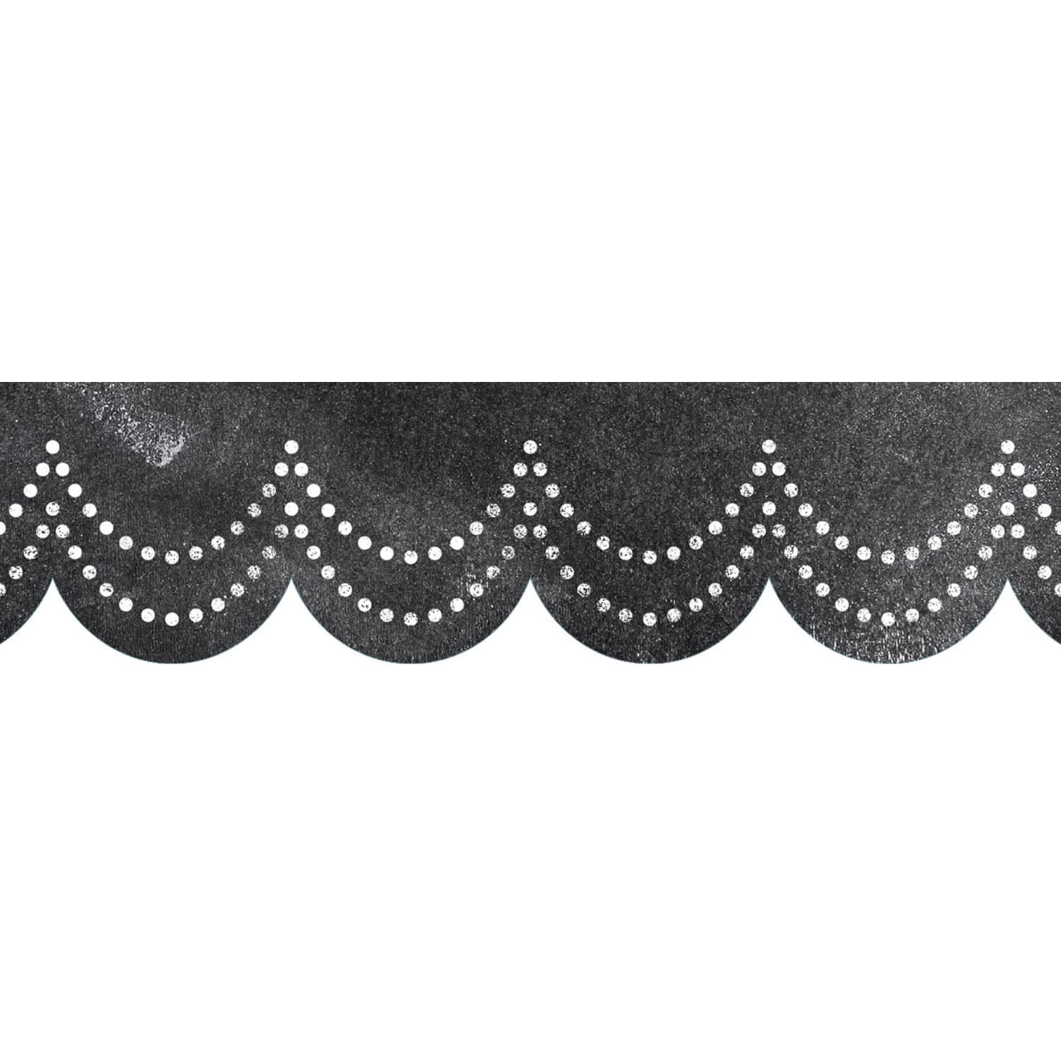 Creative Teaching Press EZ Borders, Chalk It Up! Dotted Scallops, 24 Borders Per Pack, Set Of 3 Packs - Image 3
