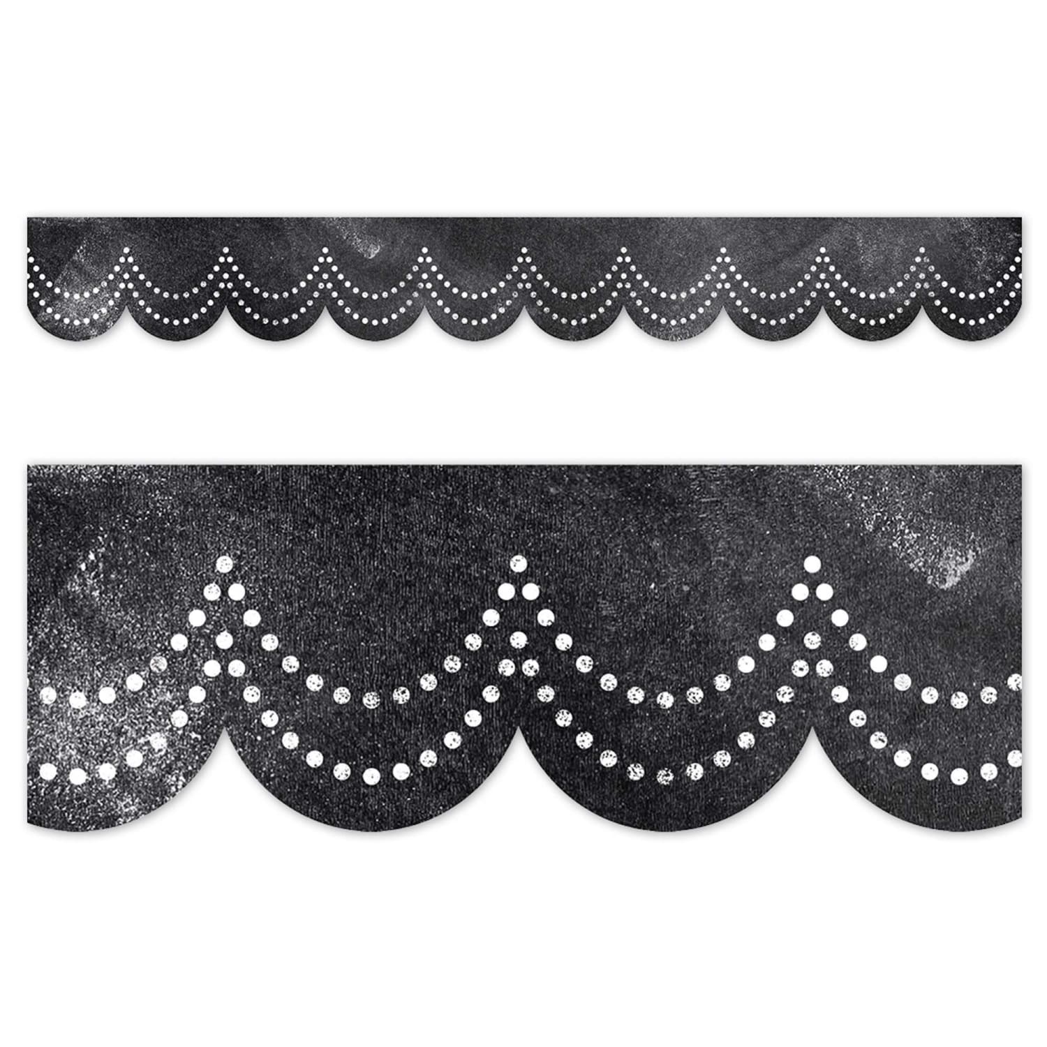 Creative Teaching Press EZ Borders, Chalk It Up! Dotted Scallops, 24 Borders Per Pack, Set Of 3 Packs - Image 4