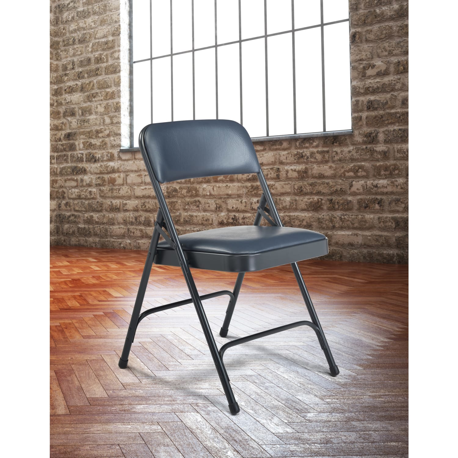 National Public Seating Series 1200 Folding Chairs BlueChar Blue Set Of 4 Chairs PopularChairscom