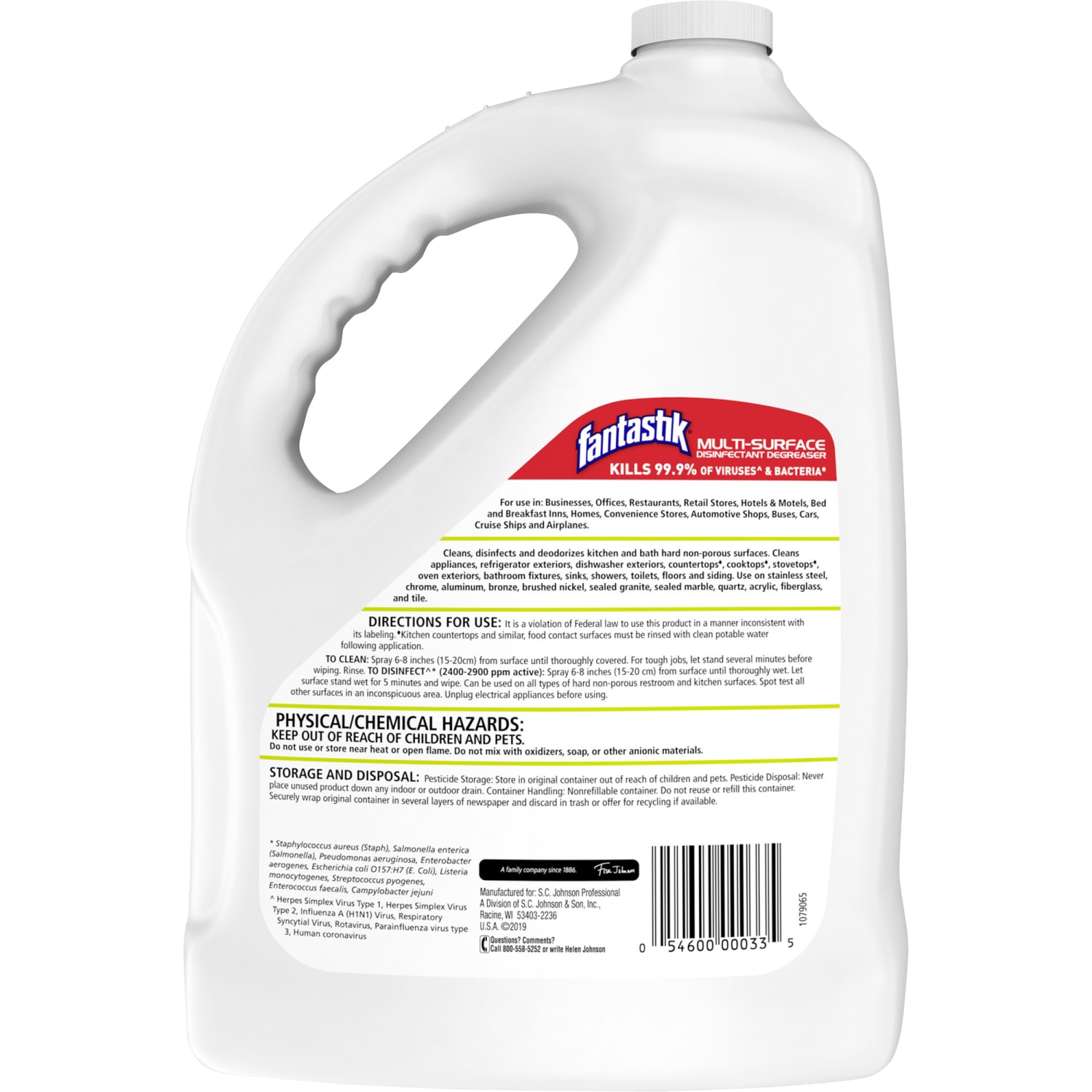 Fantastik Disinfectant Degreaser Spray, Fresh Scent, 1 Gallon - Image 4