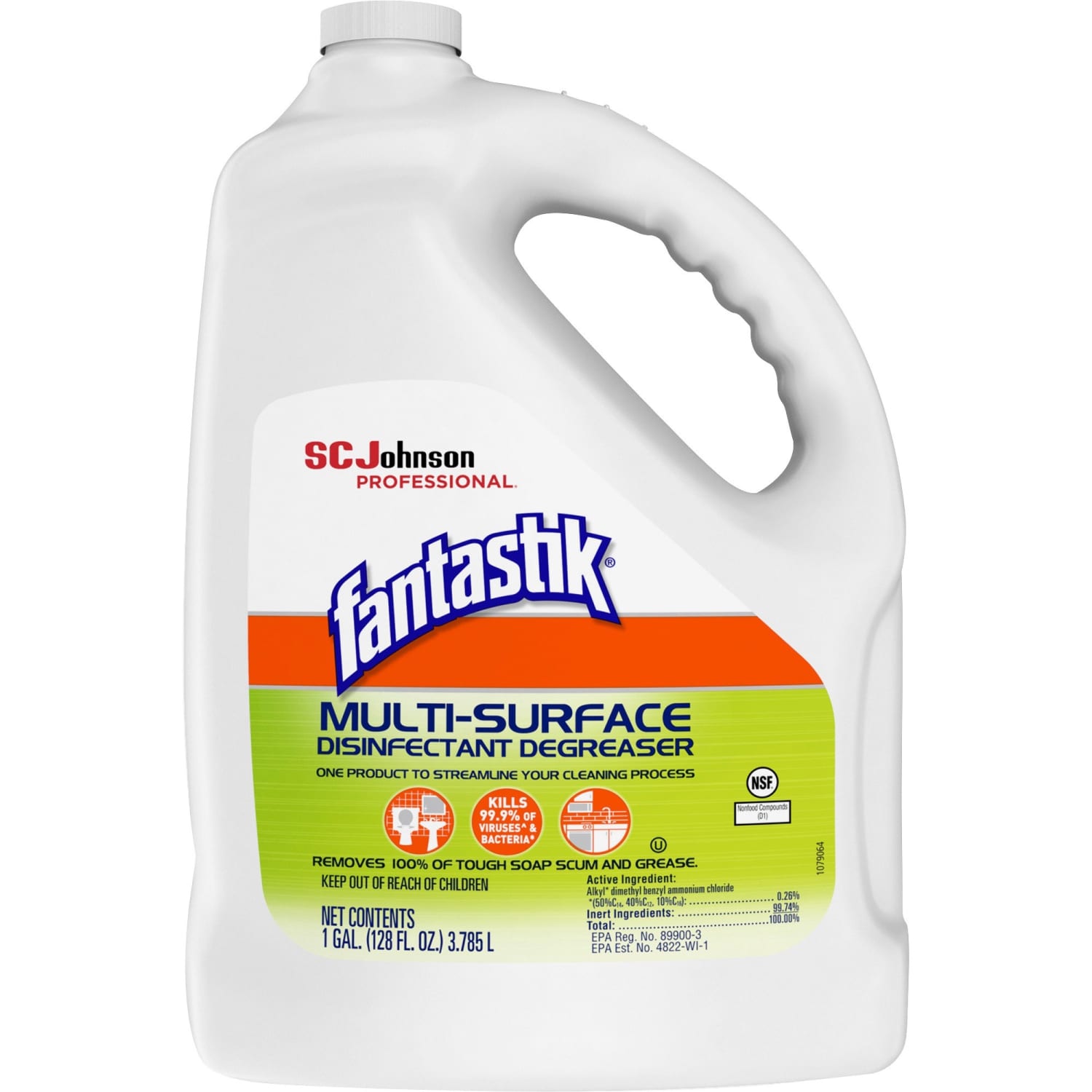 Fantastik Disinfectant Degreaser Spray, Fresh Scent, 1 Gallon - Image 5