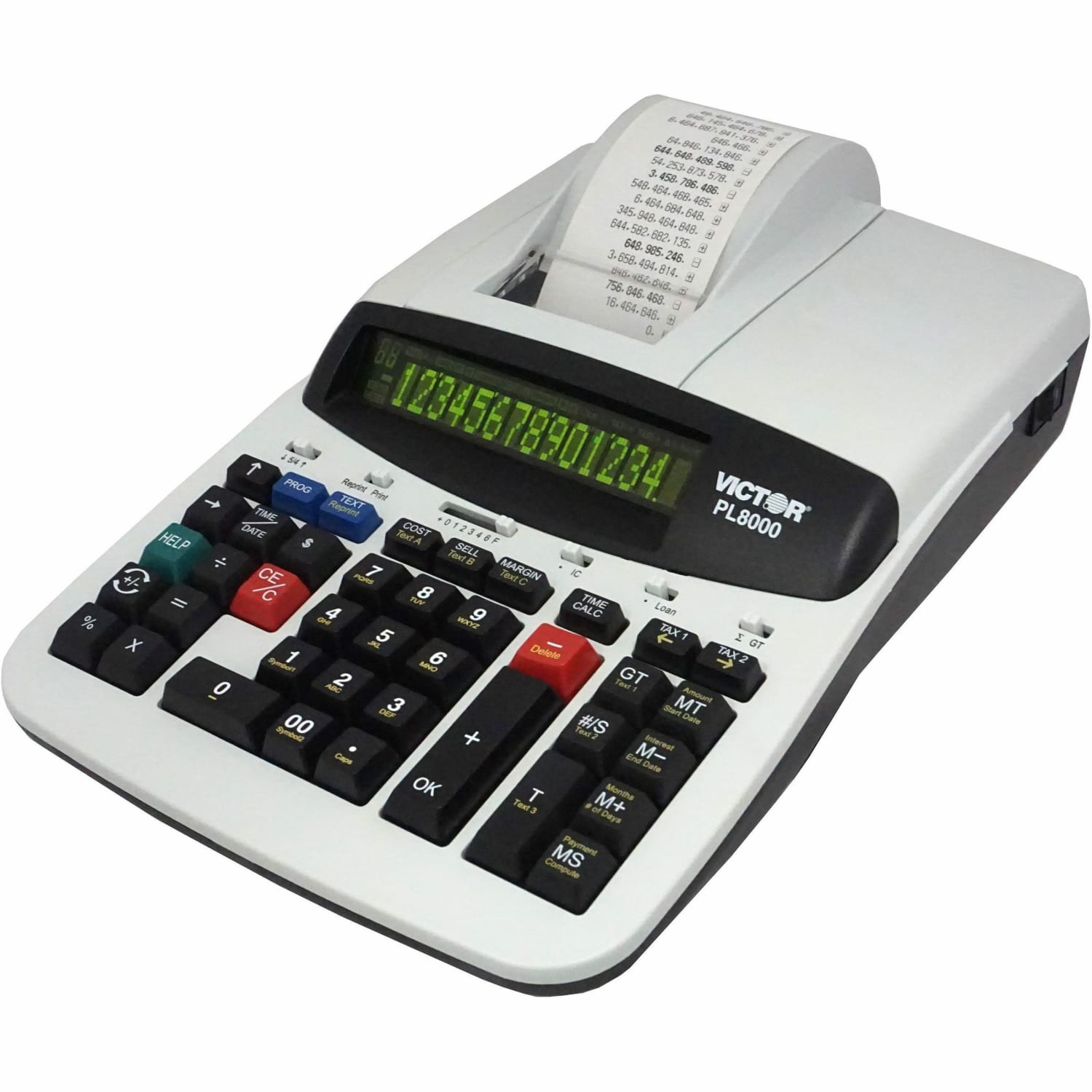 Victor PL8000 Heavy-Duty Commercial Thermal Printing Calculator With Prompt Logic - Image 5