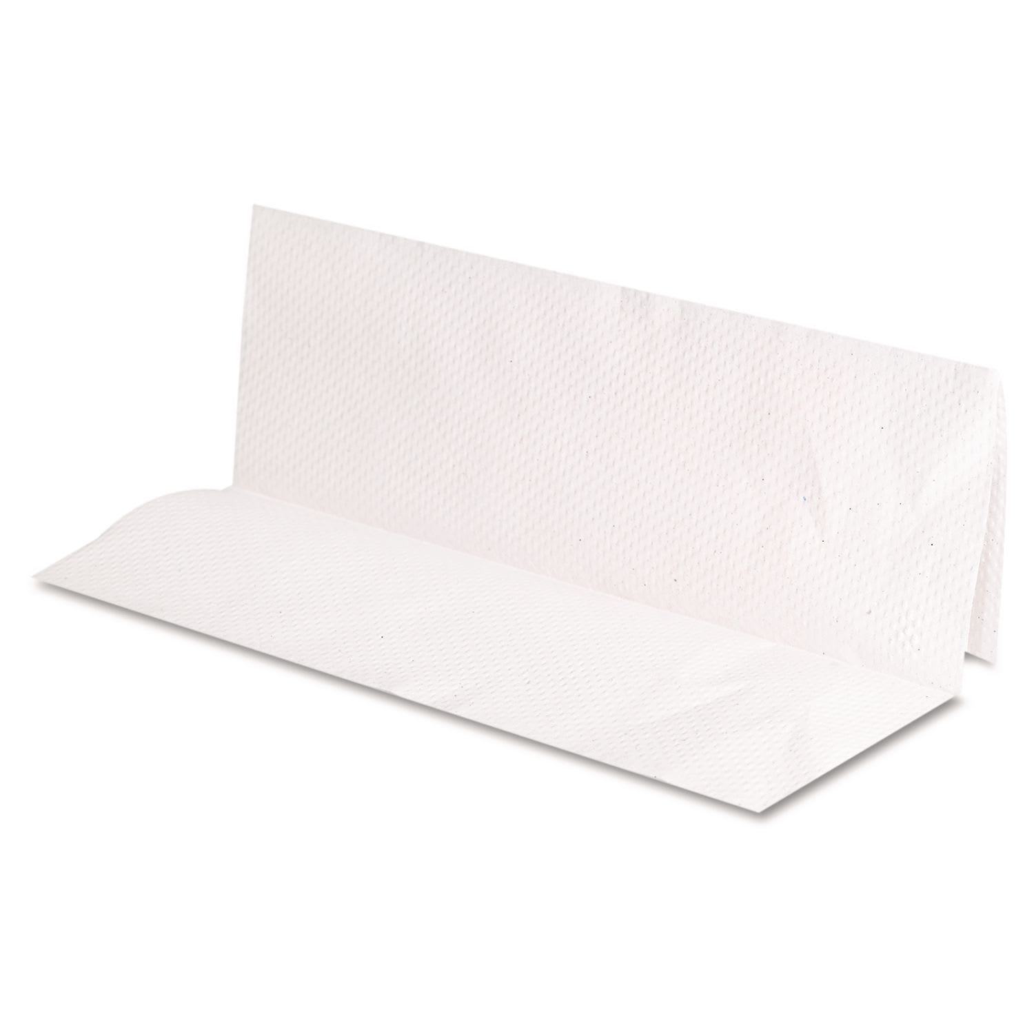 GEN Folded Paper Towels, Multifold, 9 x 9.45, White, 250 Towels/Pack, 16 Packs/Carton - Image 3