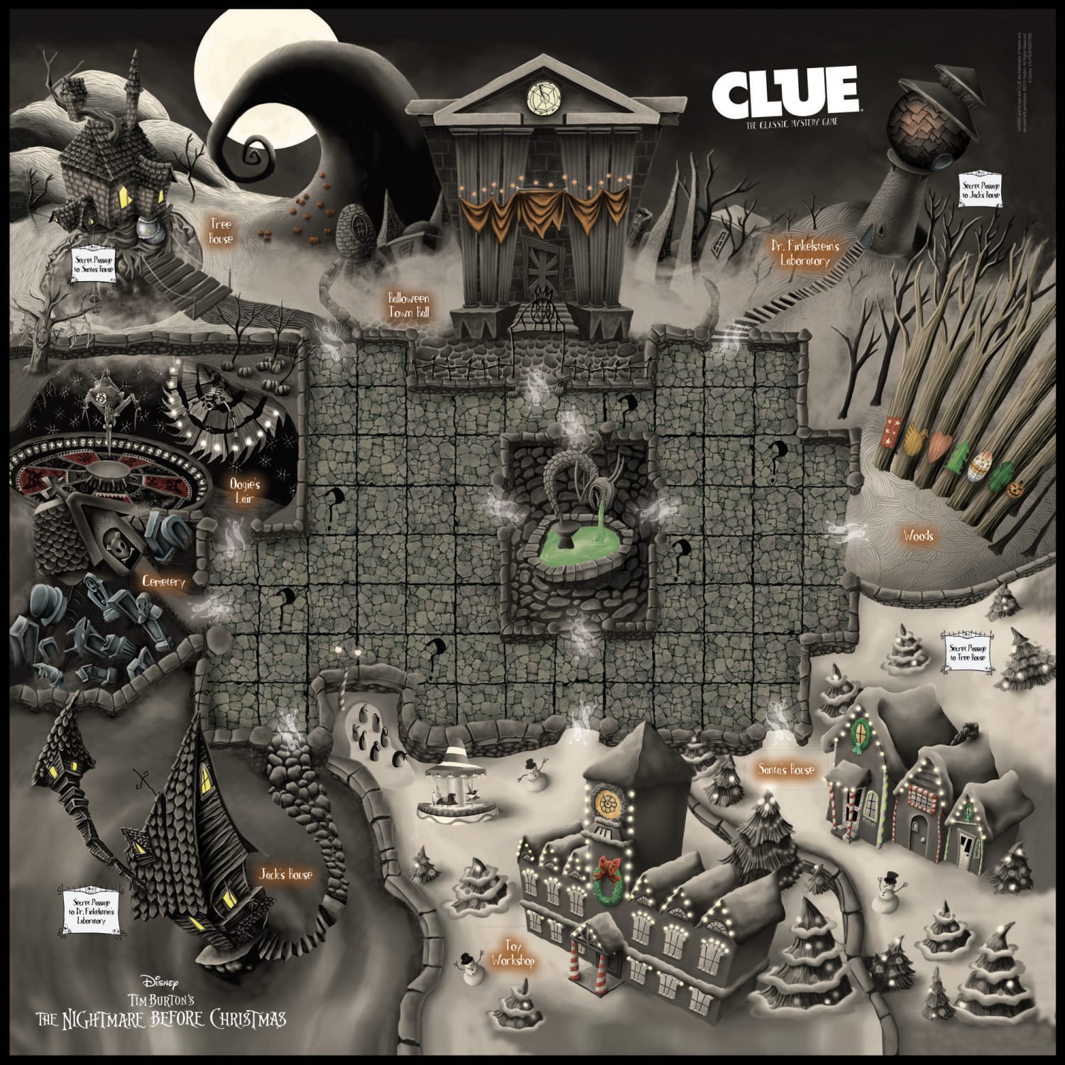 USAopoly Clue: Disney Tim Burtons The Nightmare Before Christmas - Image 4