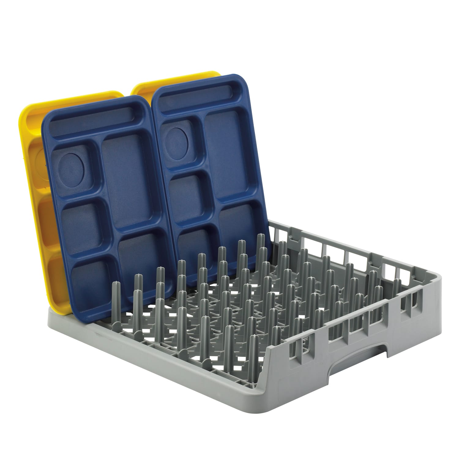 Cambro Camrack Open-End Tray Racks, 4inH x 19-3/4inW x 19-3/4inD, Gray, Set Of 6 Racks - Image 3