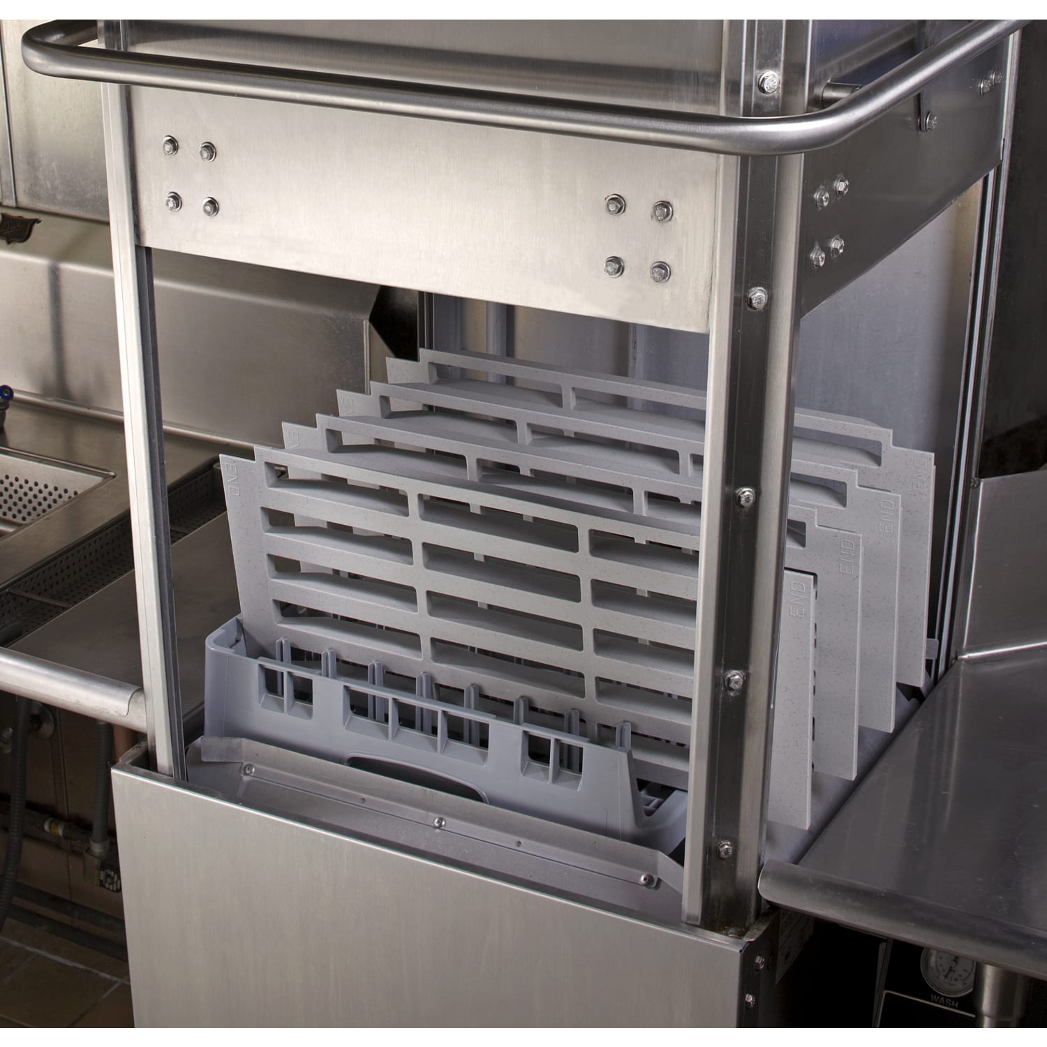 Cambro Camrack Open-End Tray Racks, 4inH x 19-3/4inW x 19-3/4inD, Gray, Set Of 6 Racks - Image 5