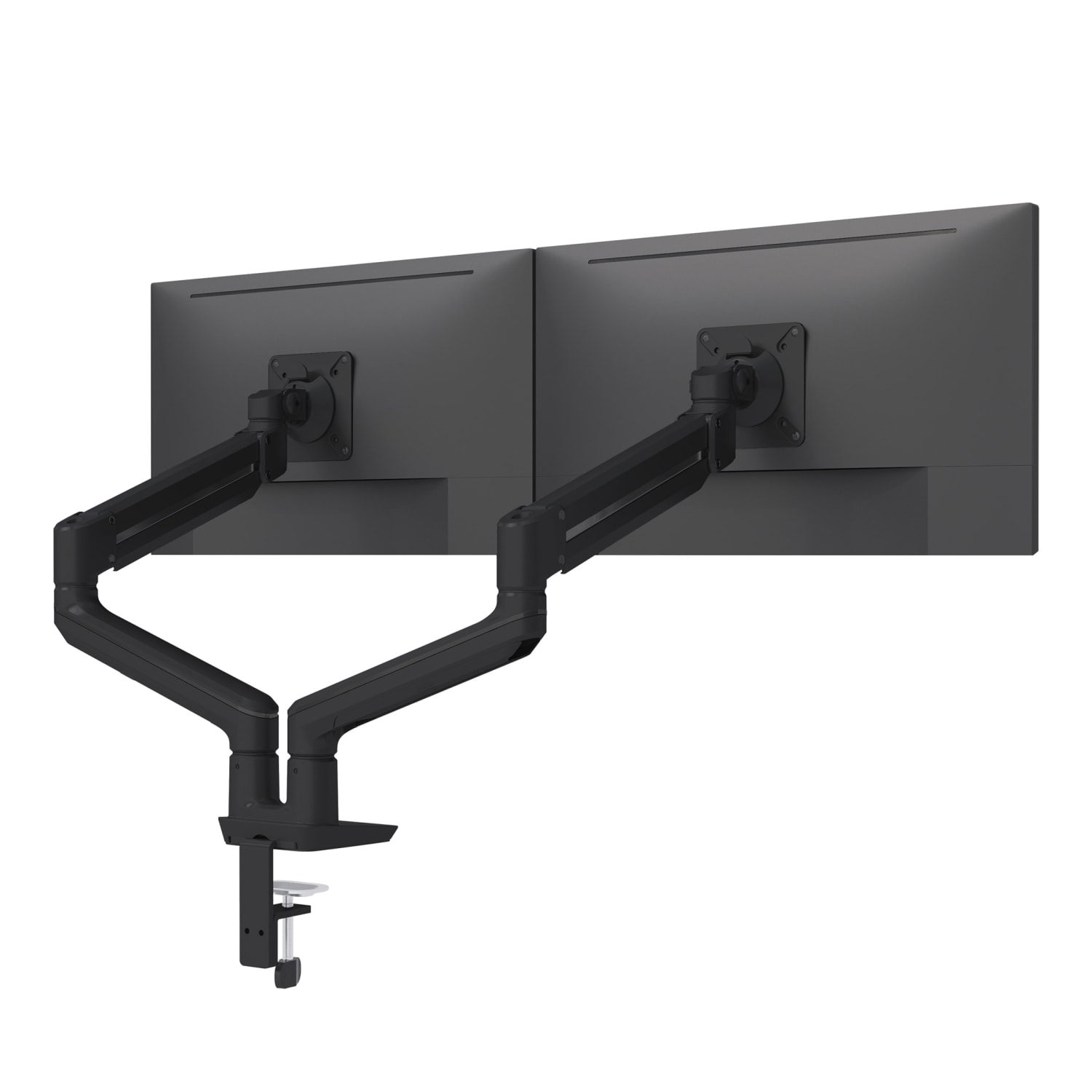 Fellowes SENA 2 Dual Monitor Arm With Finger Touch Adjustment, Black, SENA2BLK