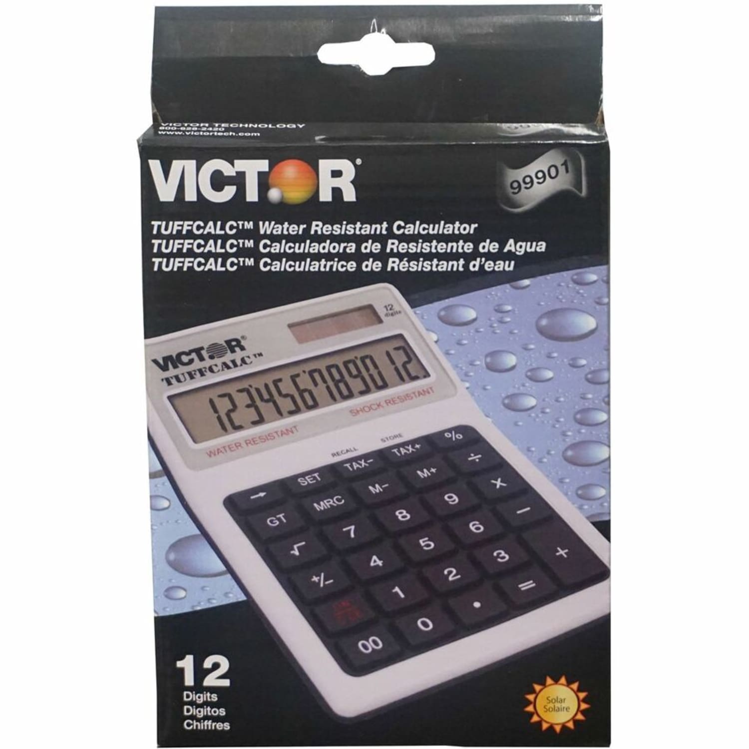Victor TUFFCALC Desktop Calculator, White - Image 4