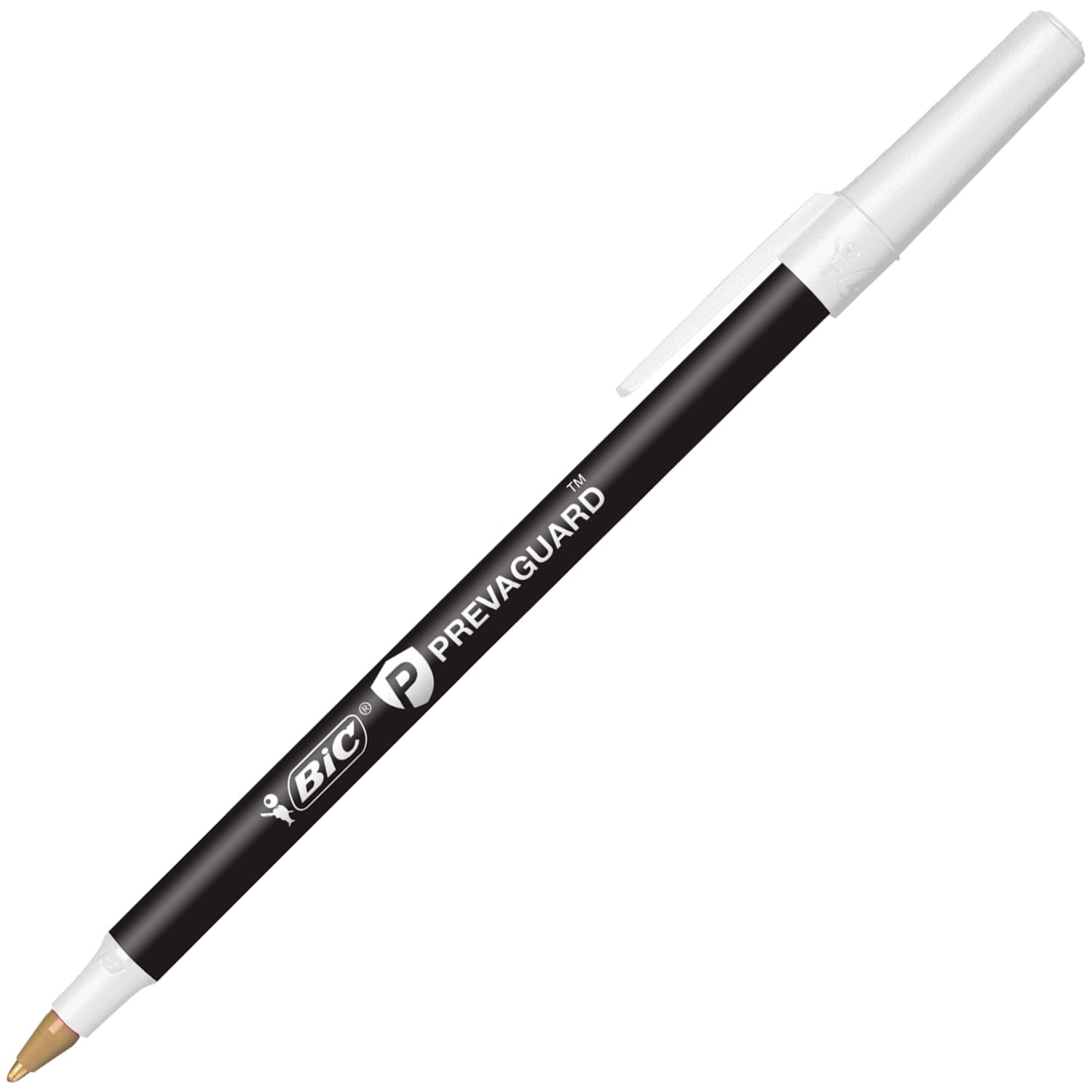 BIC Prevaguard Round Stic Pens With Antimicrobial Additive, Medium Point, 1.0 mm, Black Barrel, Black Ink, Pack Of 60 Pens - Image 4
